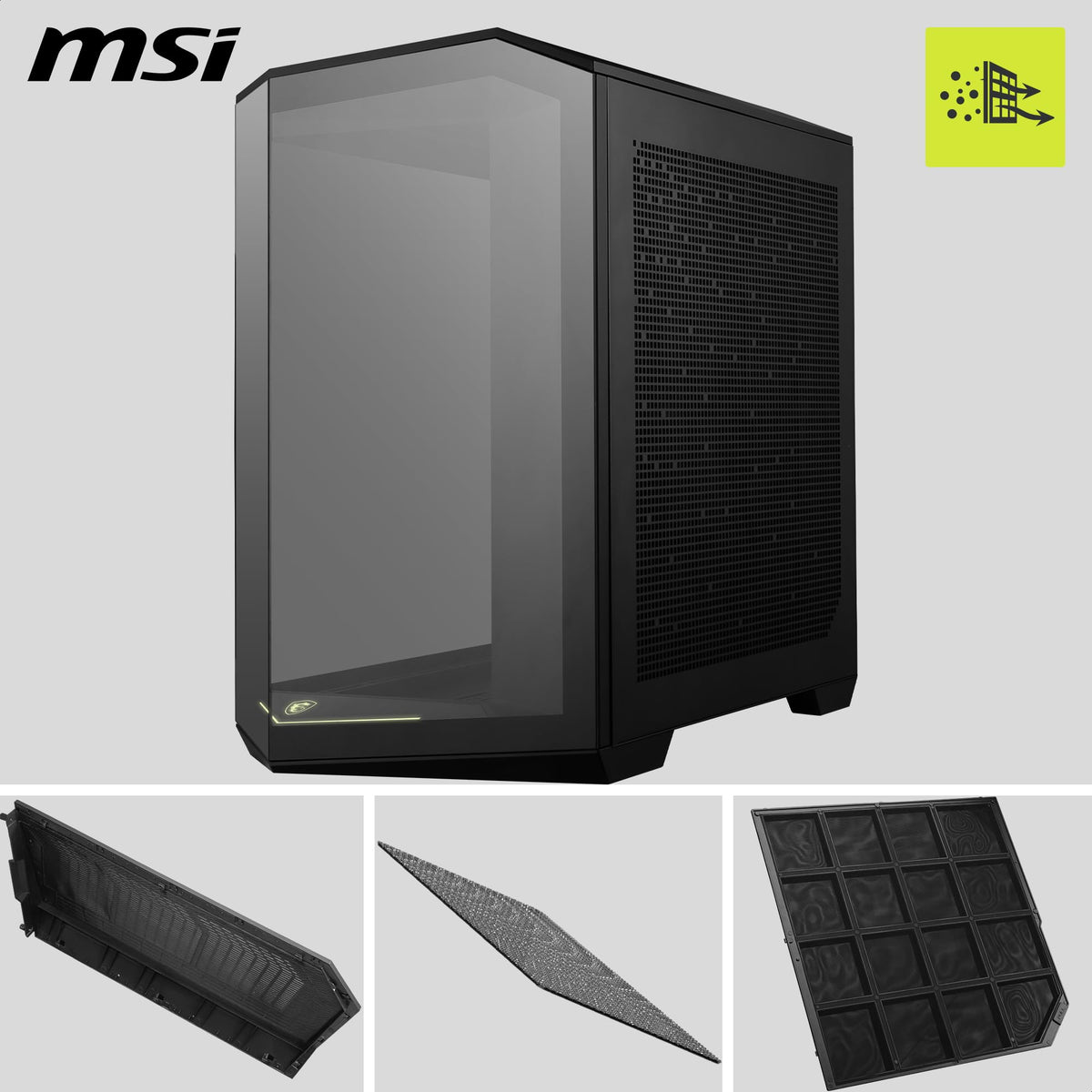 MSI MAG PANO 100L PZ - ATX PC Case - 306-7G26L21-HH9