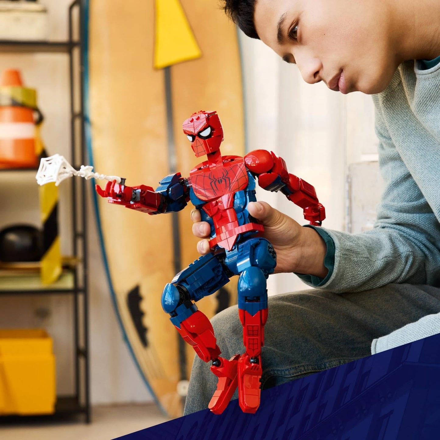 LEGO | Marvel Spider-Man figure - superhero toy including minifigure to collect - DIY decoration - gift for boys aged 12 and over and young film fans - 76346