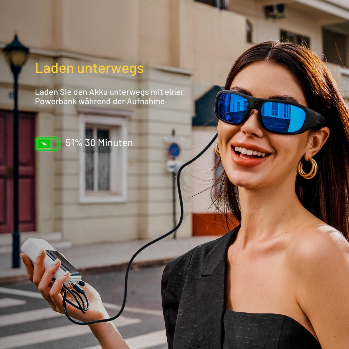OHO Ochelari Ultra-Ușori Inteligenti cu Cameră, 24MP Video 1080P Memorie Integrată - Vidsoul