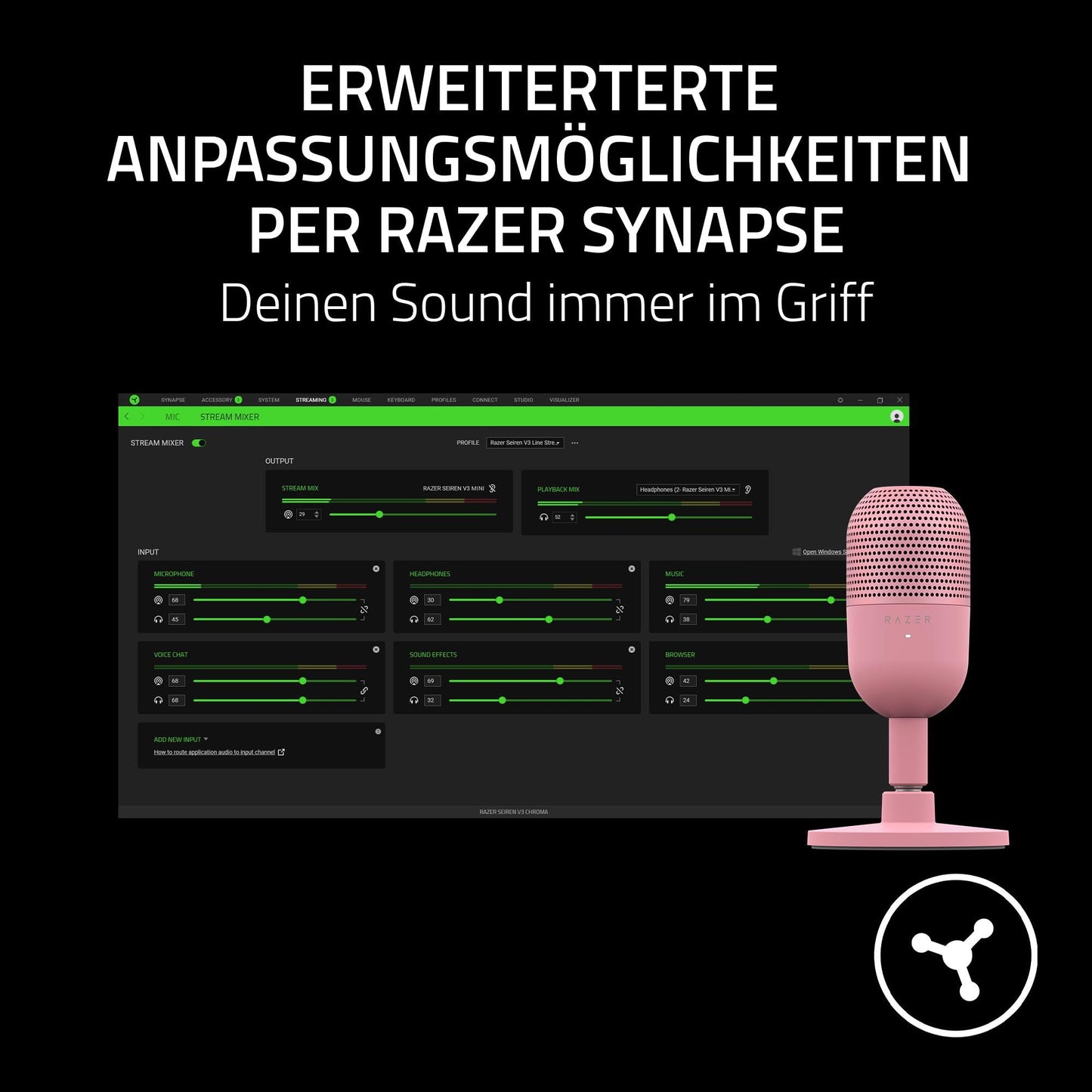 Razer Seiren V3 Mini Quartz (RZ19-05050200-R3M1)