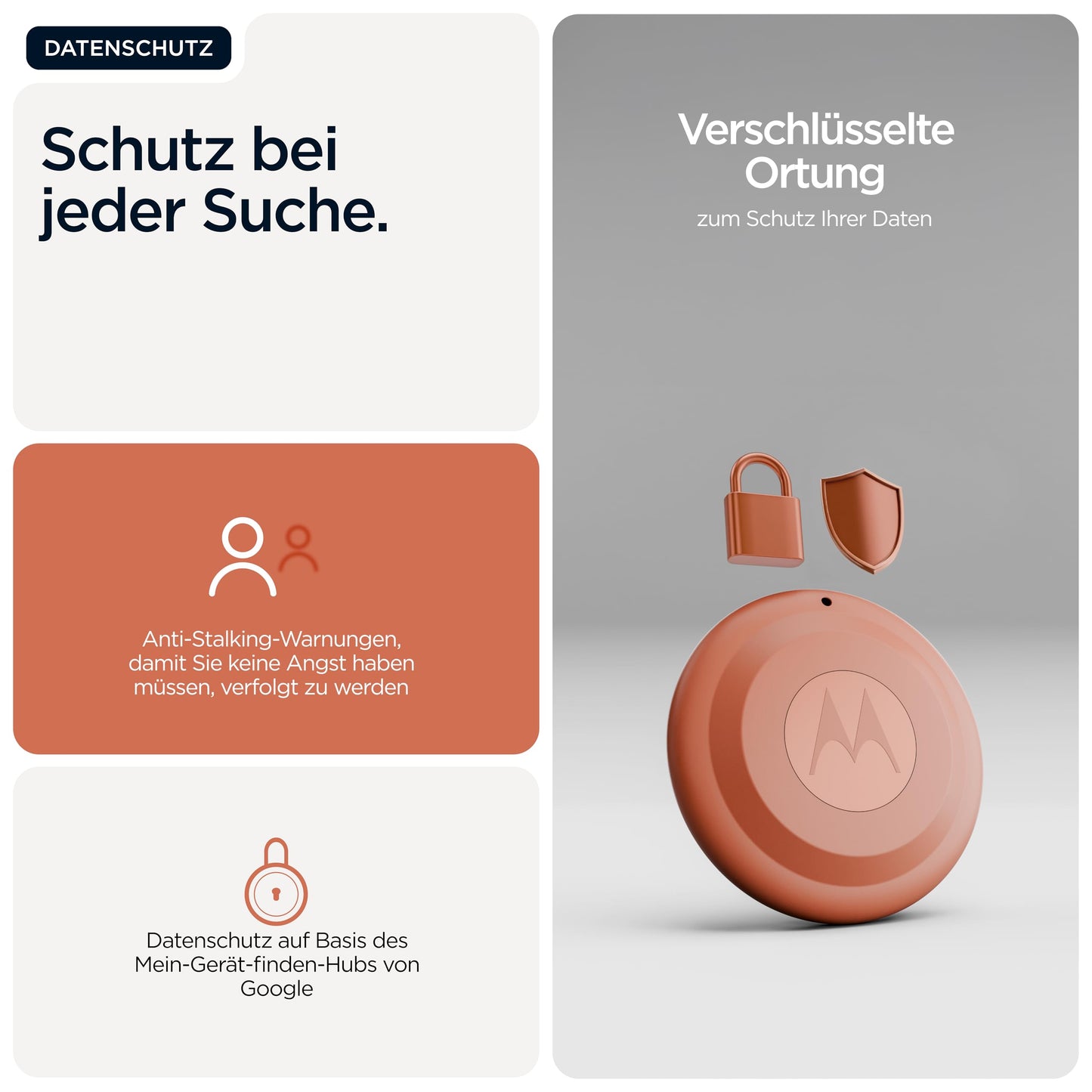 Motorola Moto Tag Smart Tracker 1 Pack Android+iOS Compatible Arabesque - PG38C08027