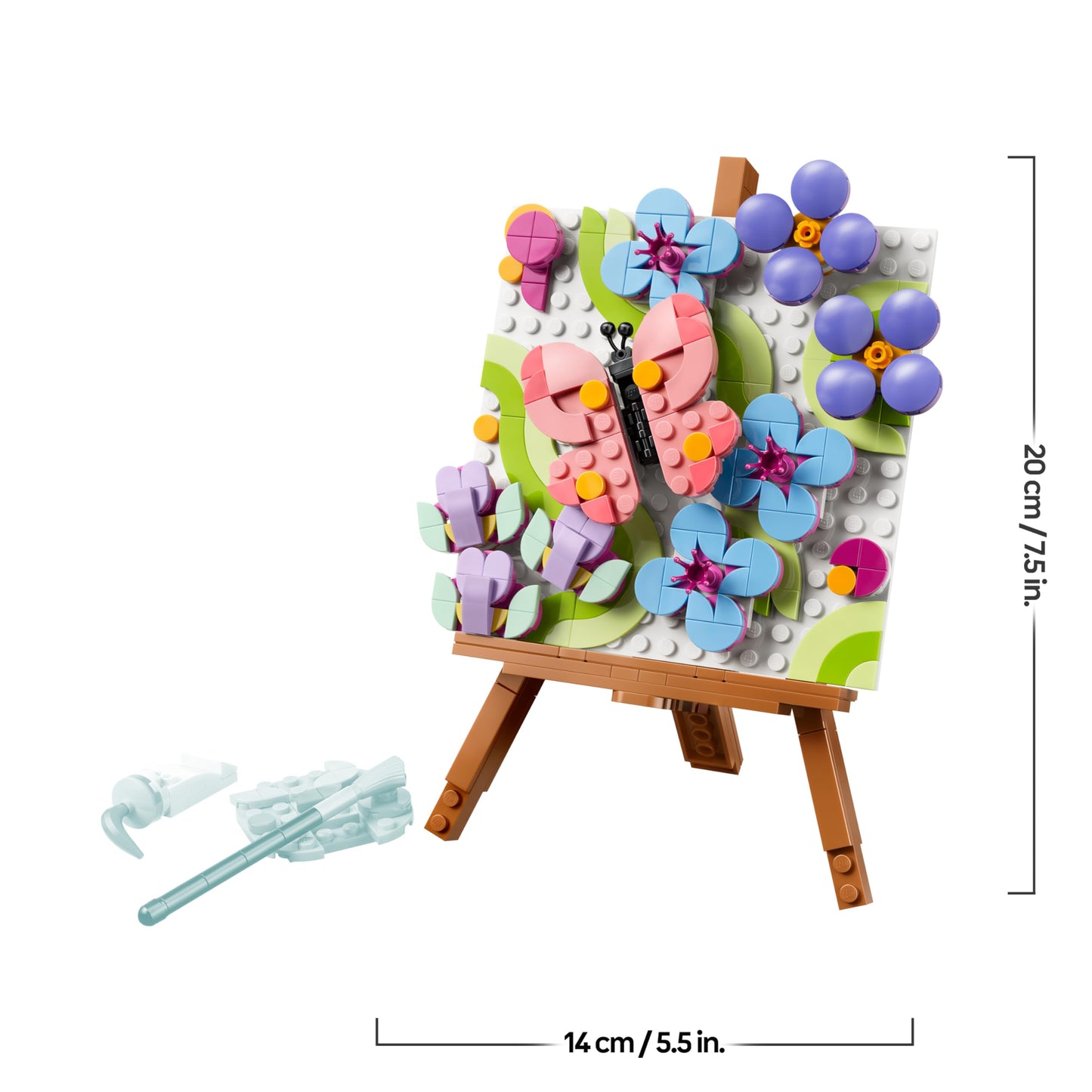 LEGO Creator 3-in-1 set of decorative flower paintings - 3D model building - 3 construction options: painting, picture frame or flamingo sketch - children's room decoration - gift idea for children aged 8 and over - 31390