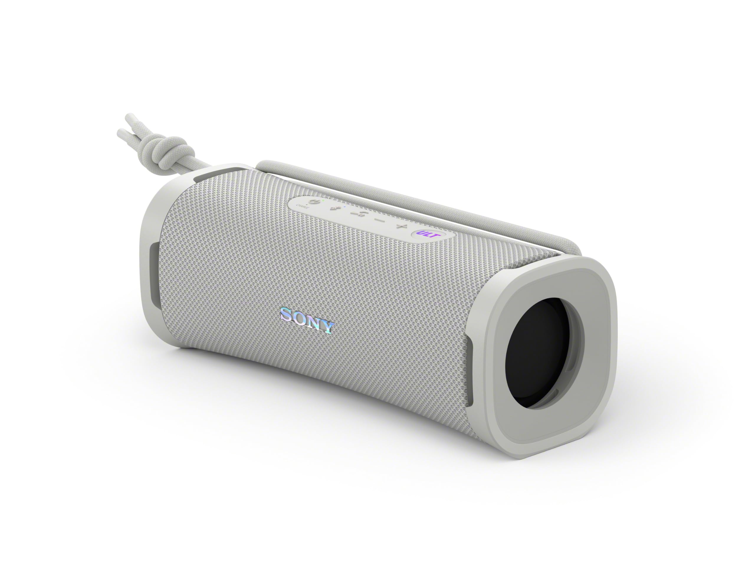 Sony ULT Field 1 - Wireless portable Bluetooth speaker with ULT Power Sound, powerful bass, IP67, waterproof, dustproof, shockproof, 12h battery, clear call quality, outdoor - Off-White - SRSULT10W.CE7