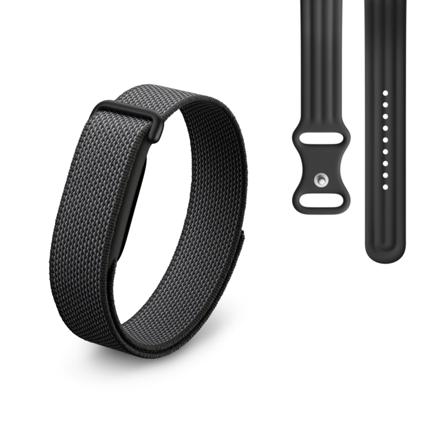 Google Fitbit Air - activity tracker without display with fitness tracking, heart rate measurement - compatible with iOS and Android - Obsidian + sports armband for the Fitbit Air - Obsidian, S