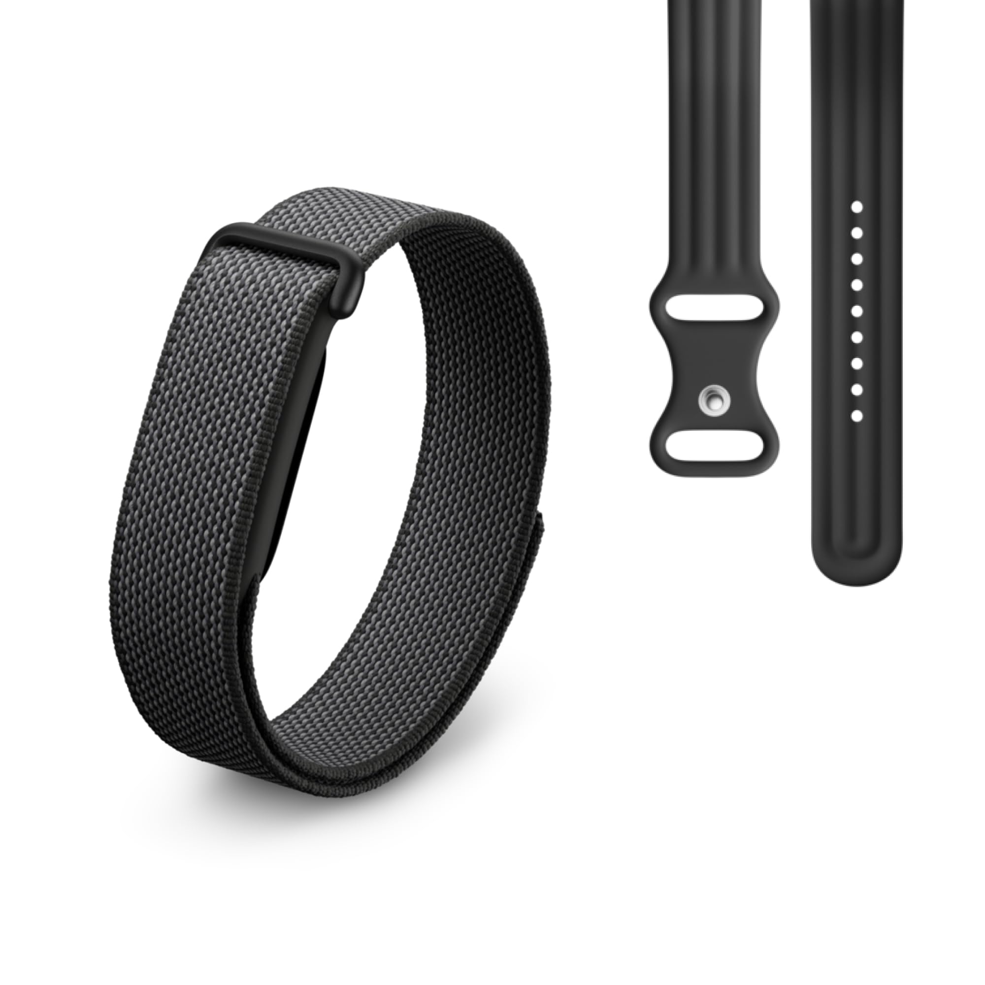 Google Fitbit Air - activity tracker without display with fitness tracking, heart rate measurement - compatible with iOS and Android - Obsidian + sports armband for the Fitbit Air - Obsidian, S