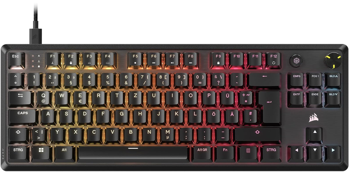 Corsair K70 CORE TKL RGB Mechanical Tenkeyless Gaming Keyboard - Black - CH-911911E-DE