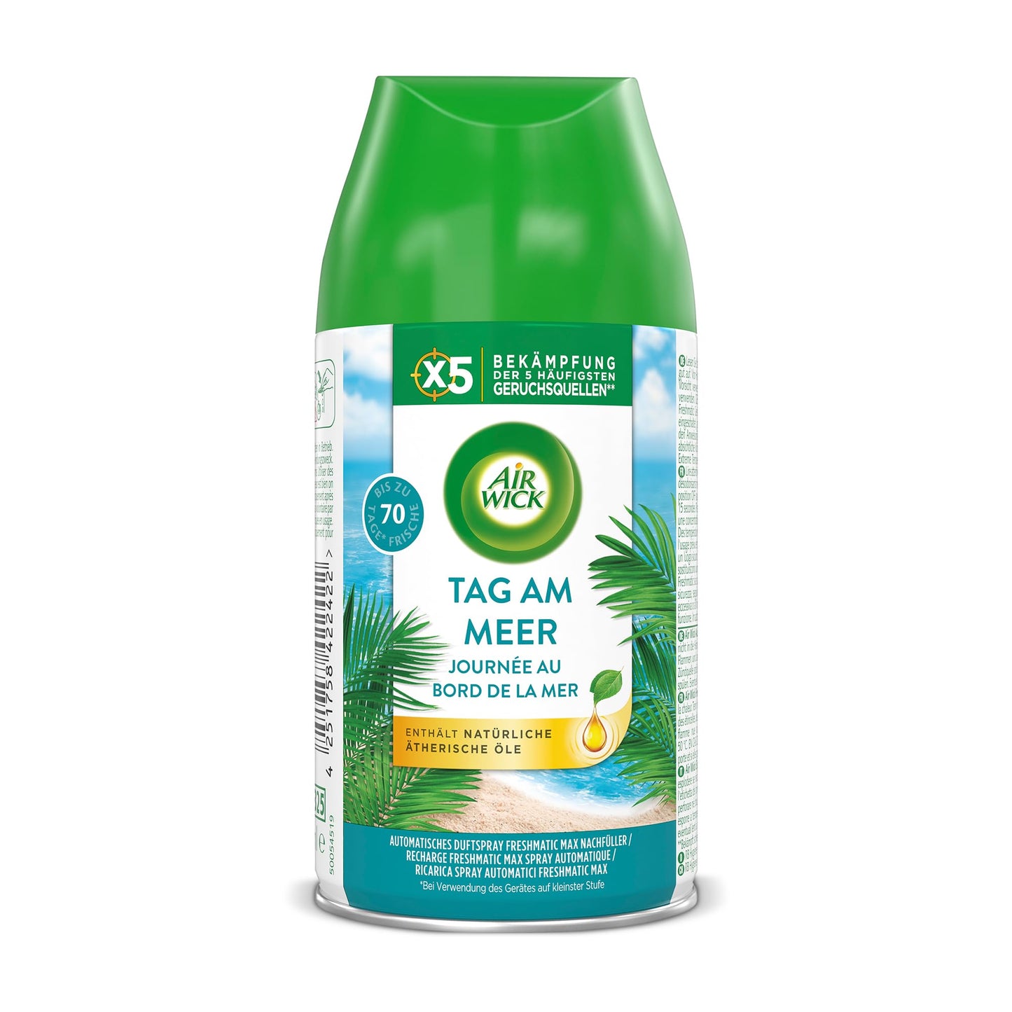 Air Wick Freshmatic Max – Refill Set – Automatic Room Spray – Room Fragrance Day at the Sea – 6 x 250 ml refills - 3234218