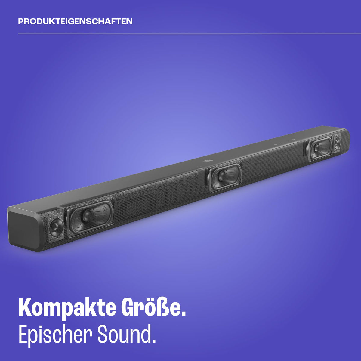 JBL Cinema SB 510, 3.1-Channel Soundbar, Black - JBLSB510BLKEP