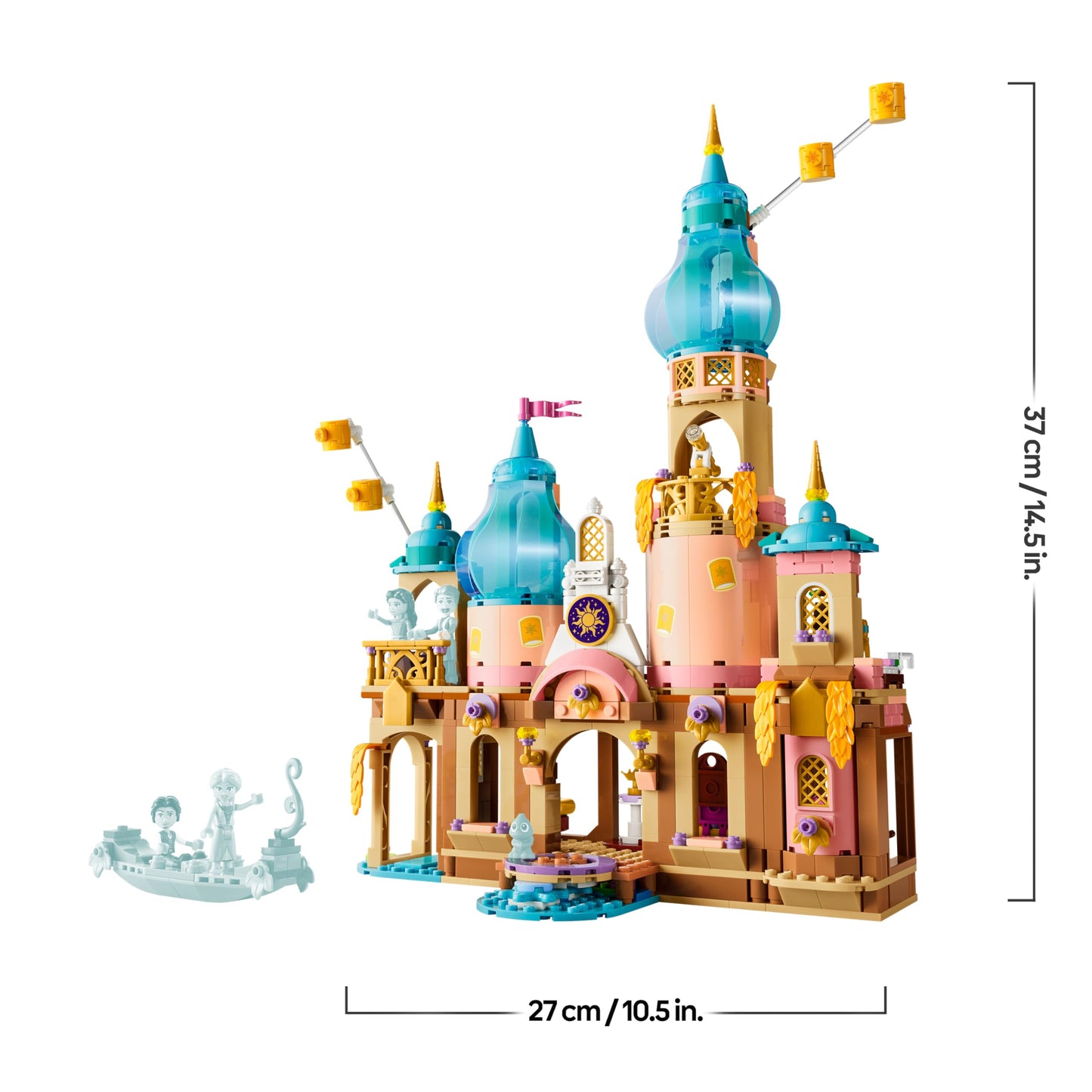 LEGO ǀ Disney Princess Rapunzel's Castle - exhibition model with 4 mini dolls, Pascal figure and accessories - birthday gift for girls aged 6 and over and fans of Rapunzel - newly released - 43297