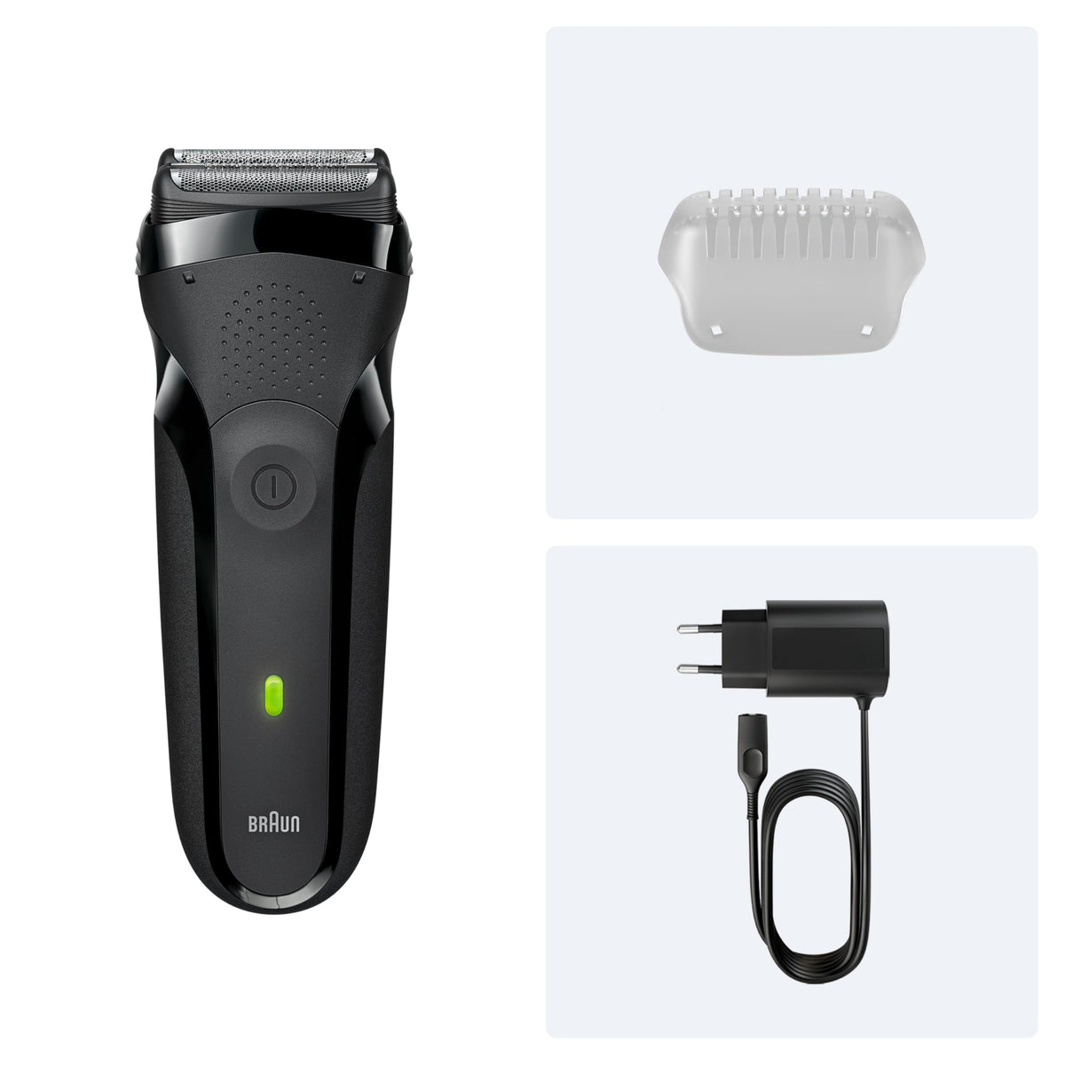 Braun Aparat de ras bărbați electric Series 3, aparat de ras, 300s, gri