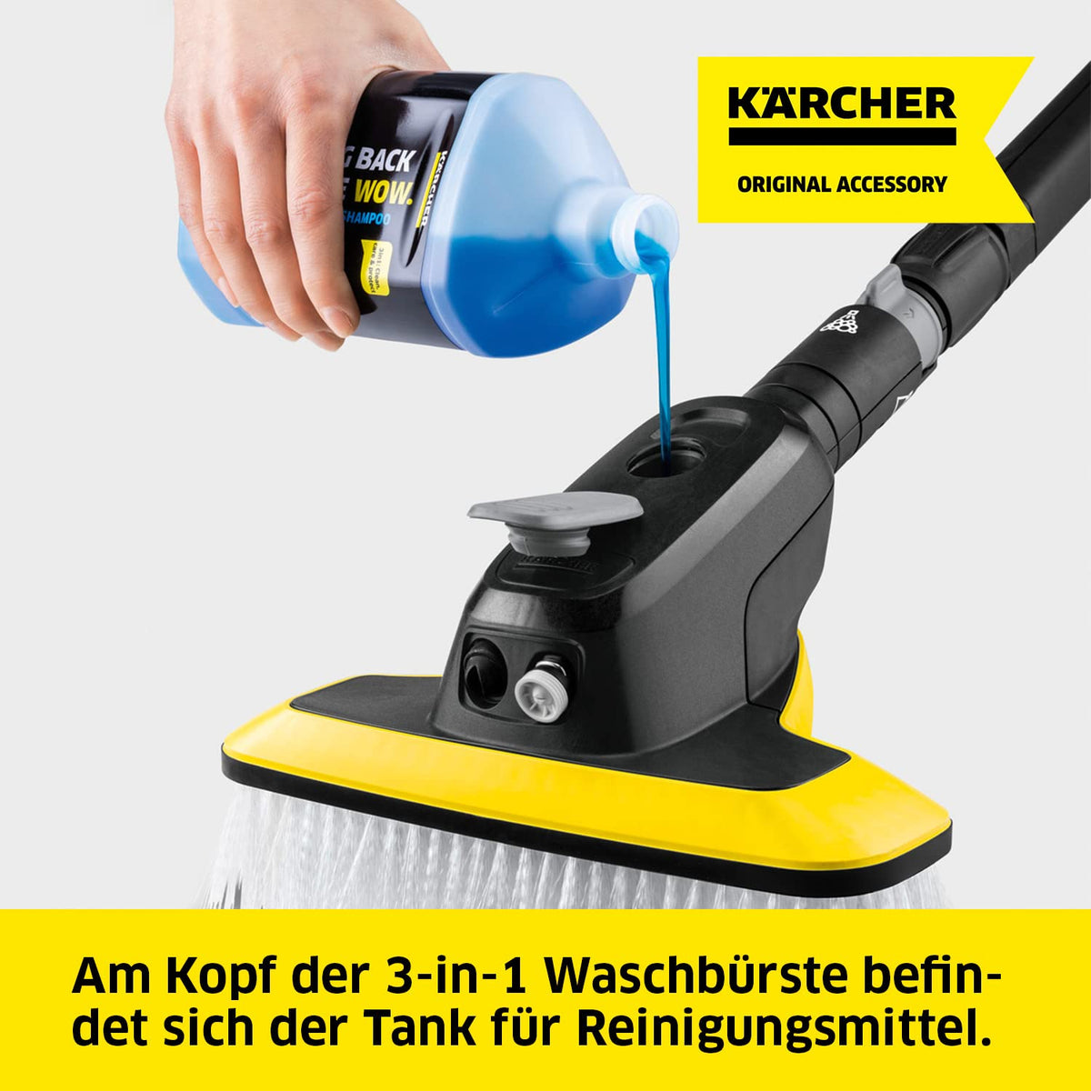 Kärcher Original Wash Brush WB 7 Plus, 3-in-1 Wash Brush - 2.644-374.0