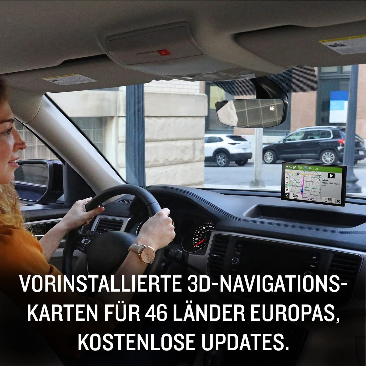 Garmin DriveSmart 66 MT-S Amazon Alexa – Dispozitiv de navigație cu Alexa integrată, ecran HD luminos de 6 inch (15,2 cm), hărți europene 3D cu zone de mediu, informații despre trafic în timp real prin aplicația Garmin Drive. - 010-02469-12