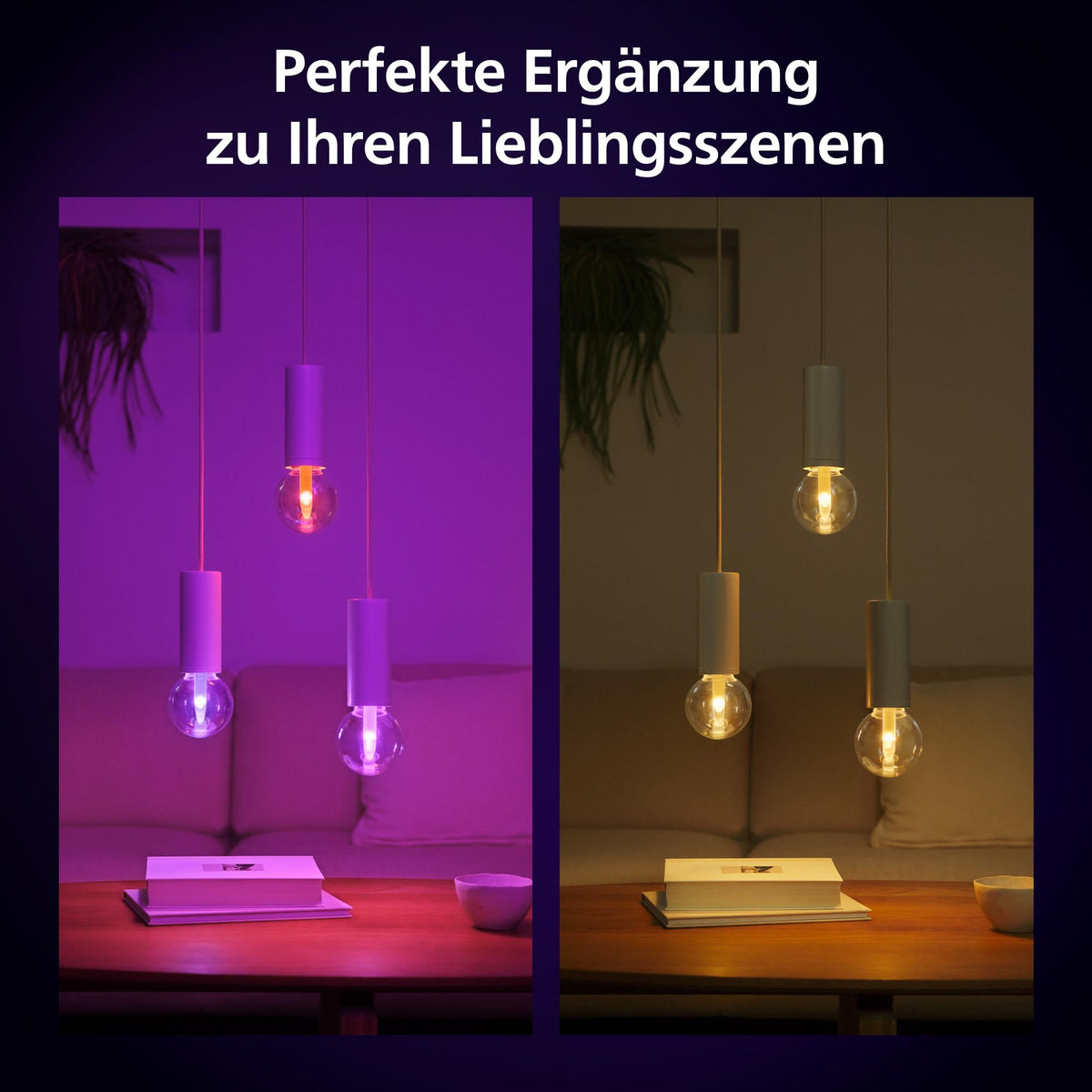 Lampa LED inteligentă Philips Hue Lightguide G95, formă mică de glob, E27 - 929003151101