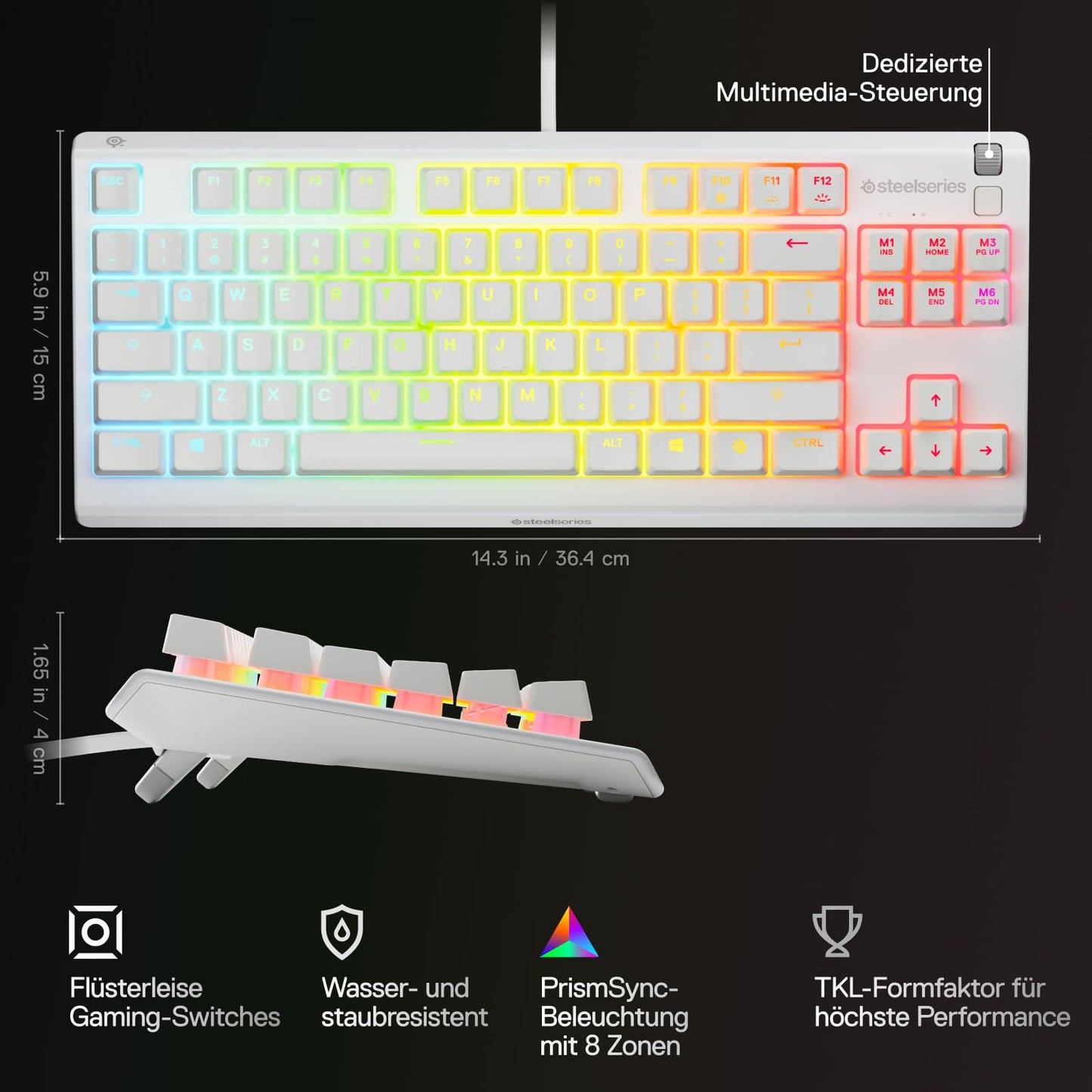 SteelSeries Apex 3 TKL White FR