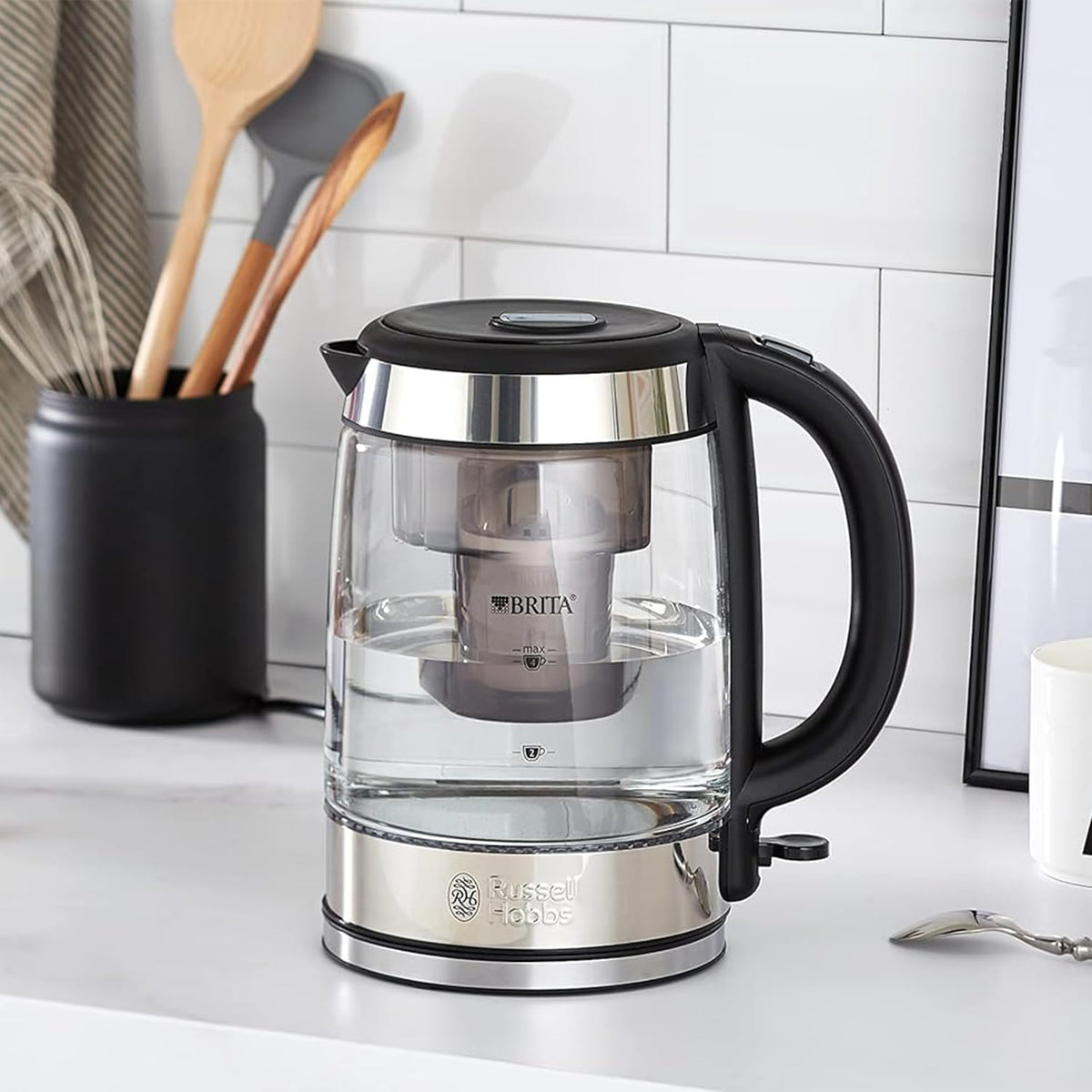 Russell Hobbs Glass Kettle, with BRITA MAXTRA+ Filter, 2200 Watt - 20760-57