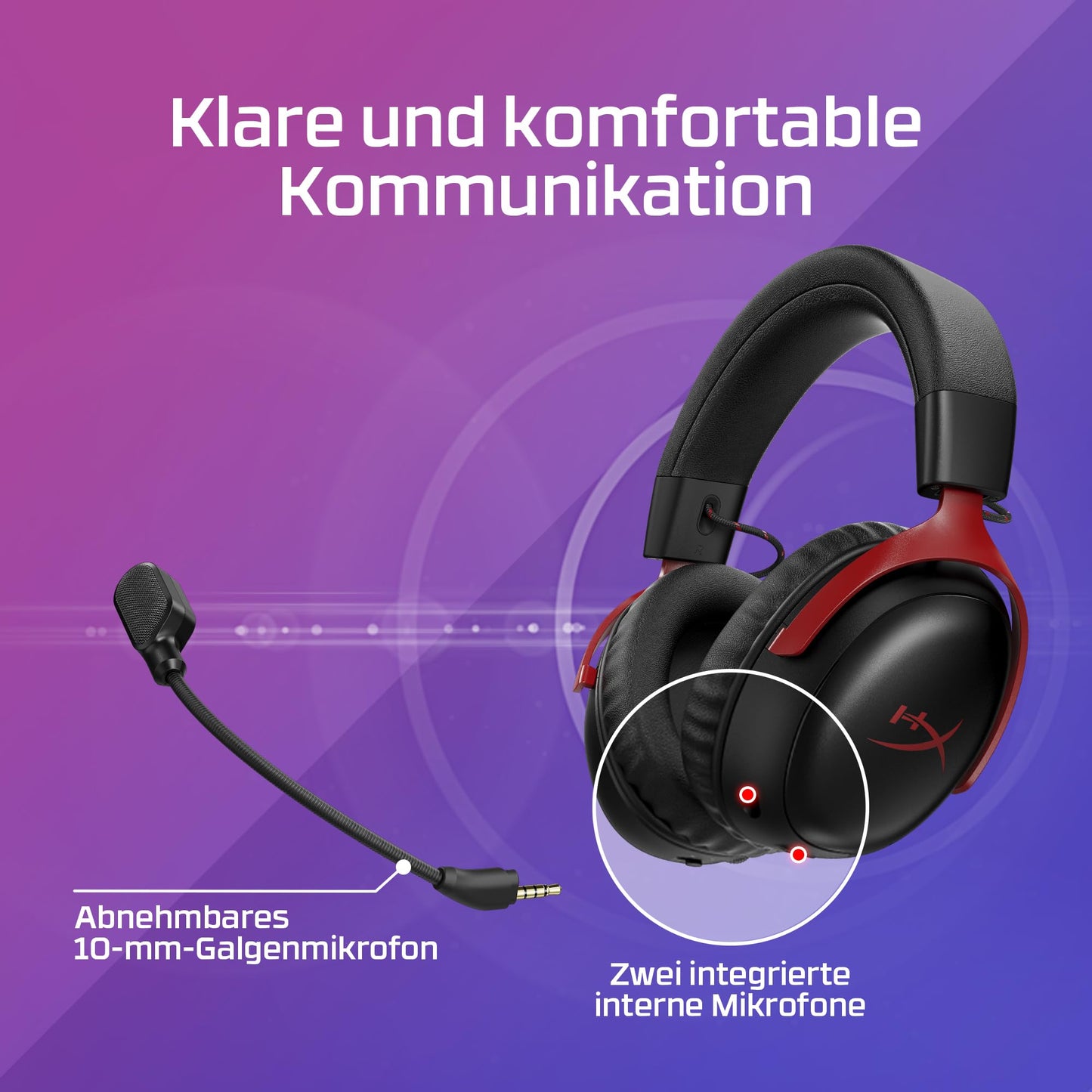 HyperX Cloud III S Wireless Black-Red (A59Z0AA)