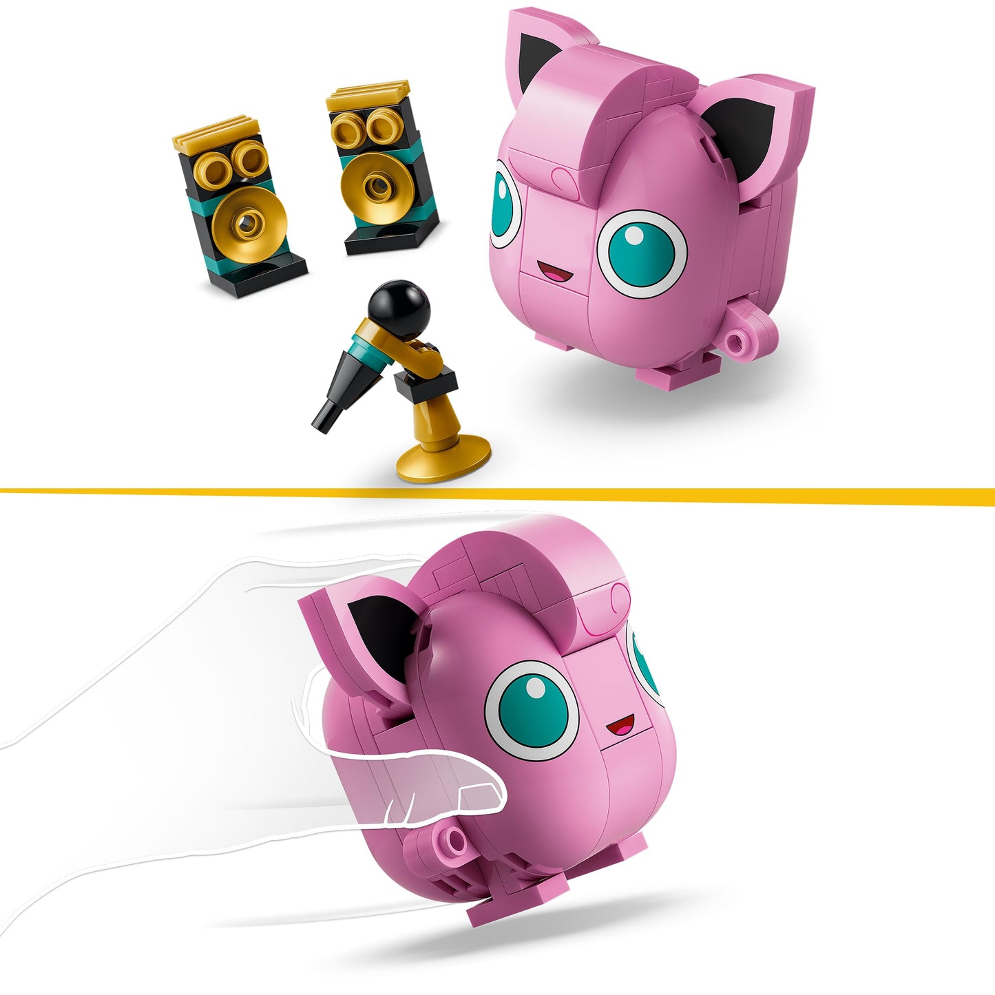 LEGO Pokémon SMART Play: Jigglypuff Concert - compatible interactive building and play set with SMART tag and Pokémon figure - gift idea for children aged 7 and up - 72159