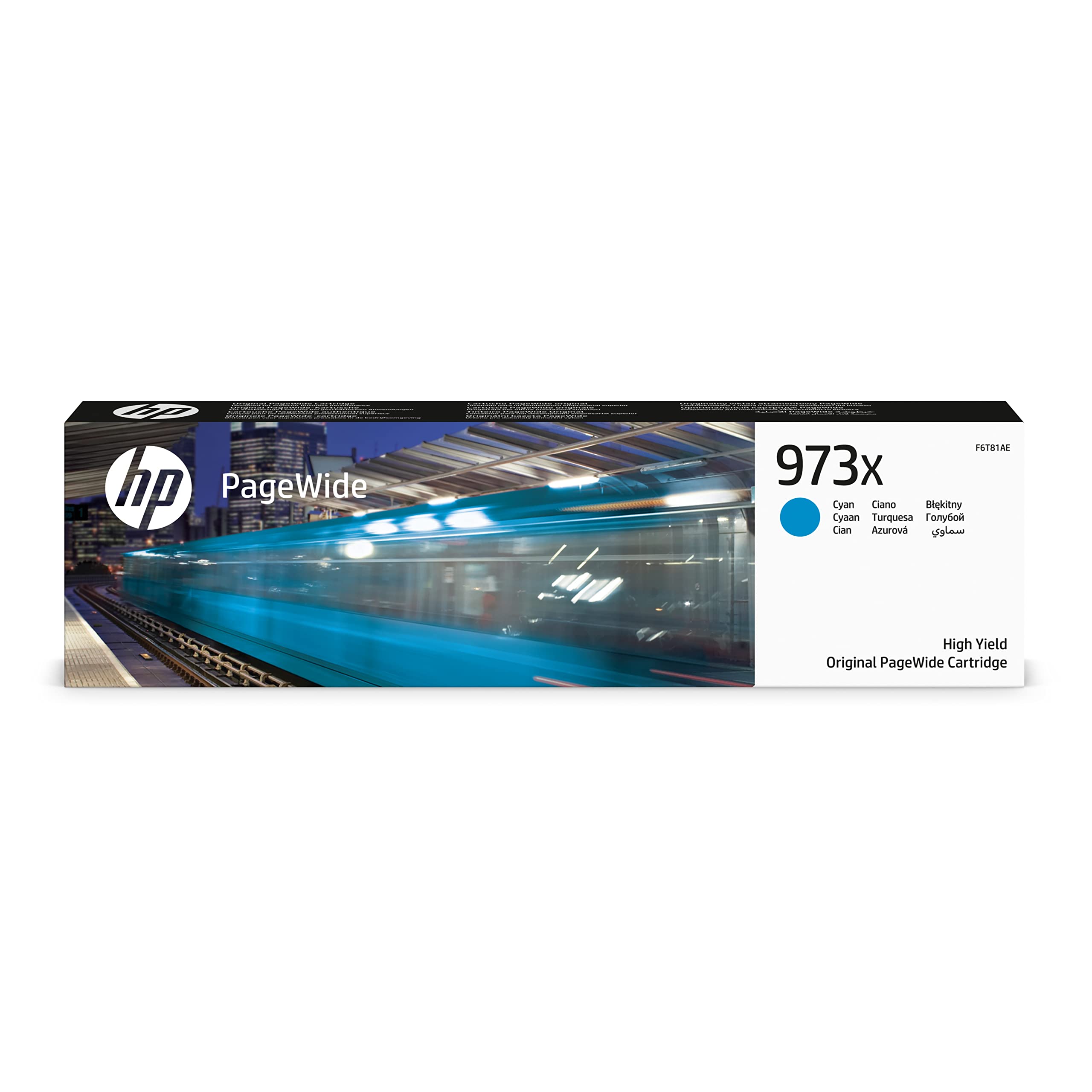 Cartuș de cerneală HP Original 973X de mare randament, Cyan