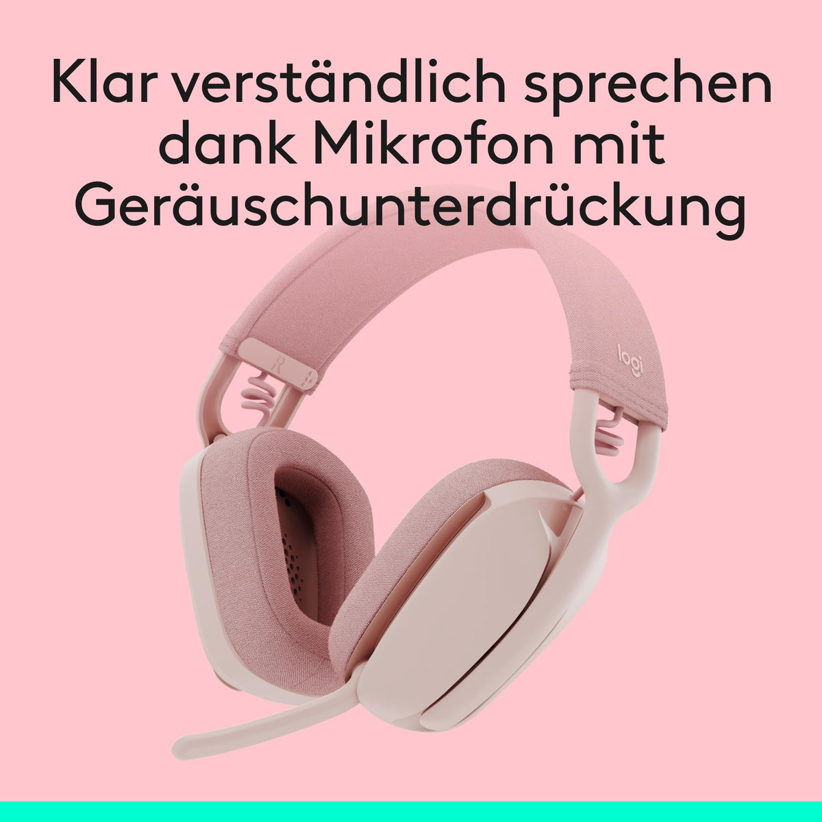 Căști over-ear wireless Logitech Zone Vibe 100 ușoare - 981-001224