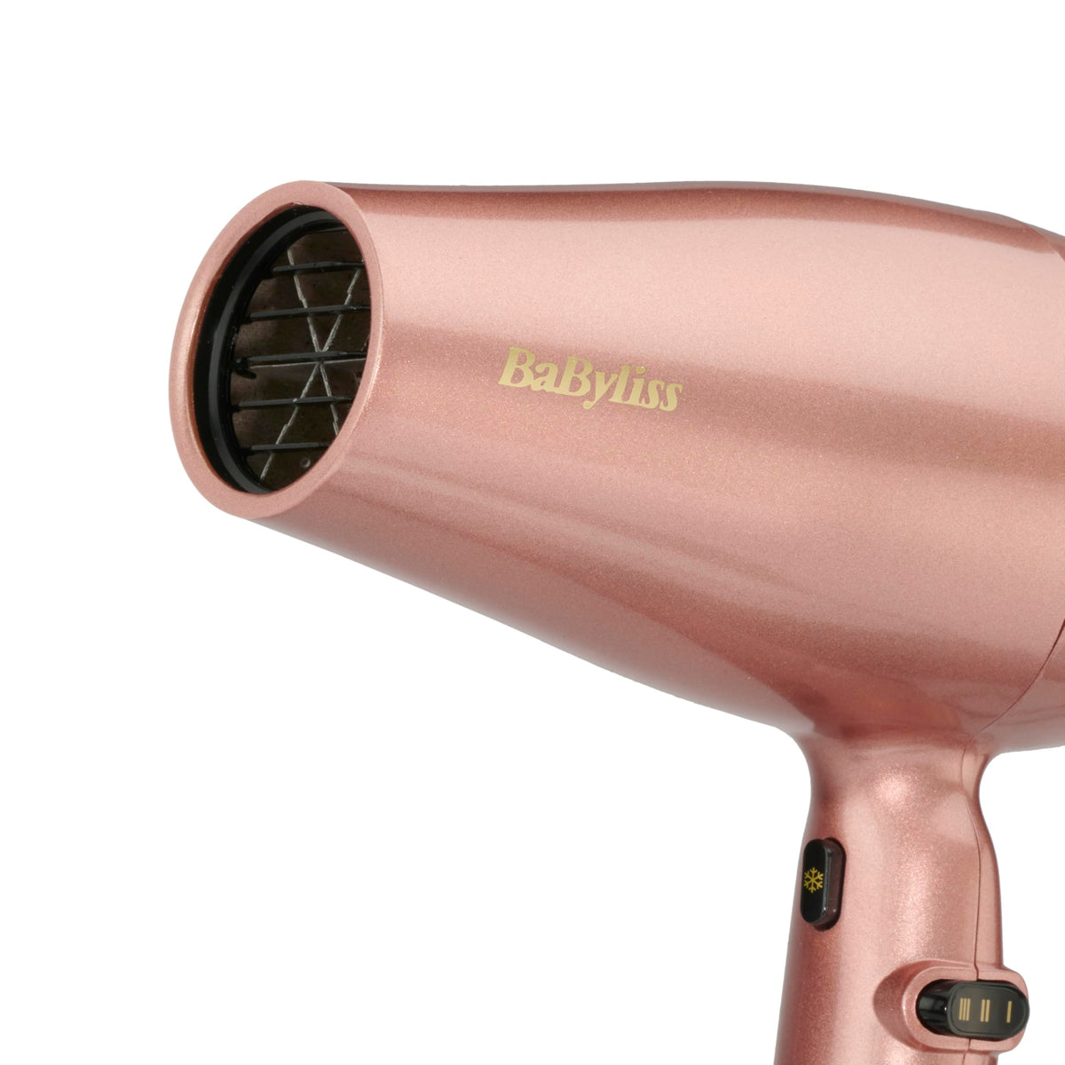BaByliss Uscător de păr Rose Gold – 2100W Uscător profesional Ionic, uscător de călătorie ușor, uscare rapidă datorită tehnologiei ceramice, 3 niveluri de temperatură și 2 viteze, argintiu, 5336PE - 5336PSDE