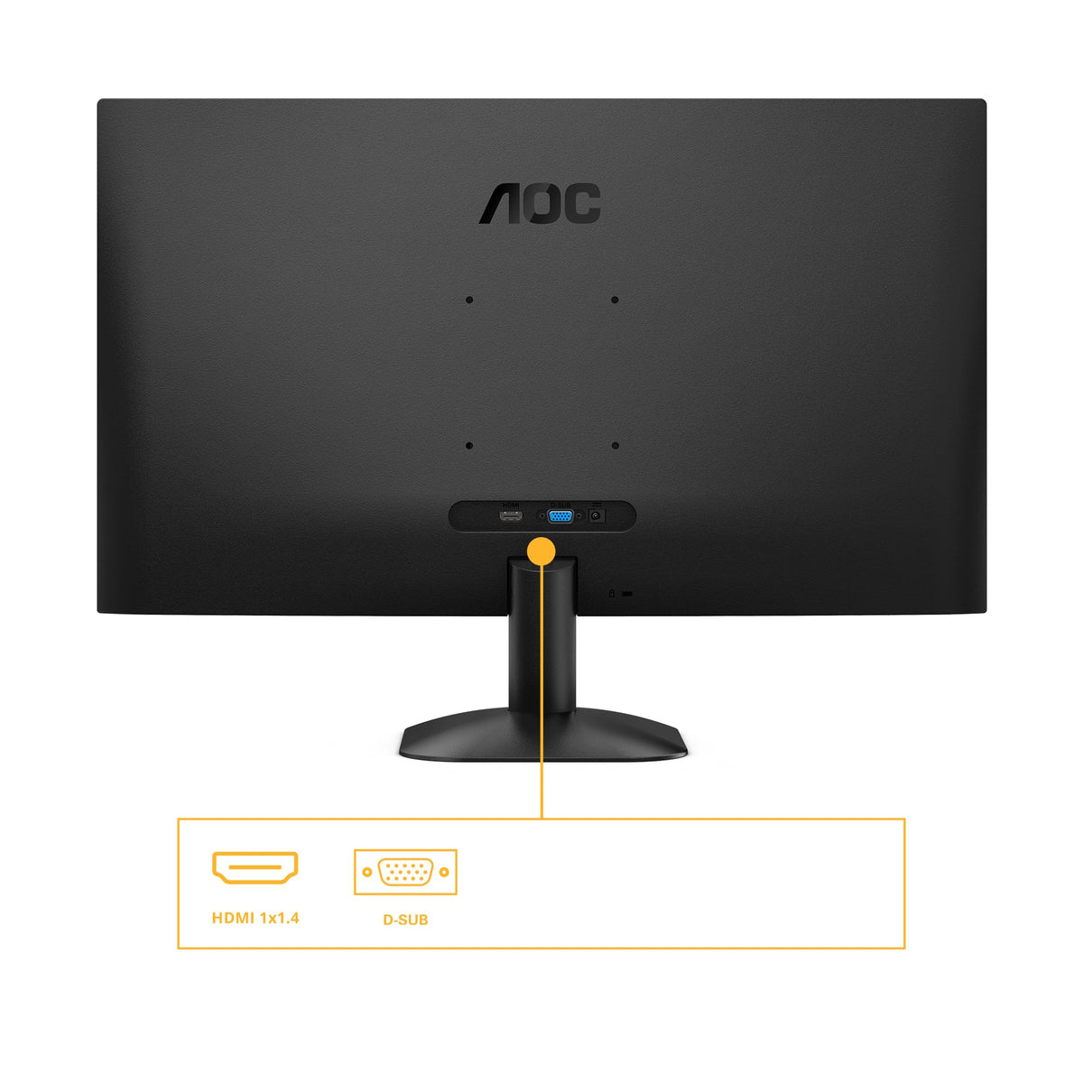 AOC 27B31H 27 Inch FHD Monitor, 120Hz, IPS Panel, 4ms GtG, (1920x1080 HDMI 1x 1.4) Black