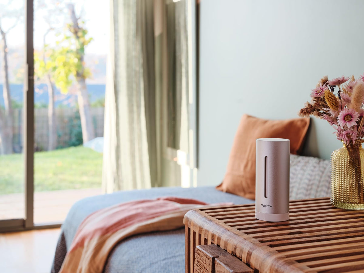 Netatmo Stație Meteo Interioară și Exterioară cu senzor exterior wireless + modul suplimentar, compatibil cu Amazon Alexa, Google Home și Apple HomeKit, NBU-NWS-NIM-EU