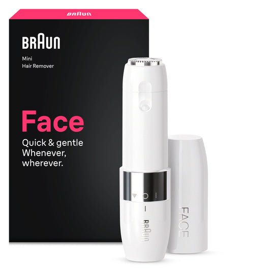 Braun Face Mini-epilator pentru femei, îndepărtarea părului, FS1005, Alb