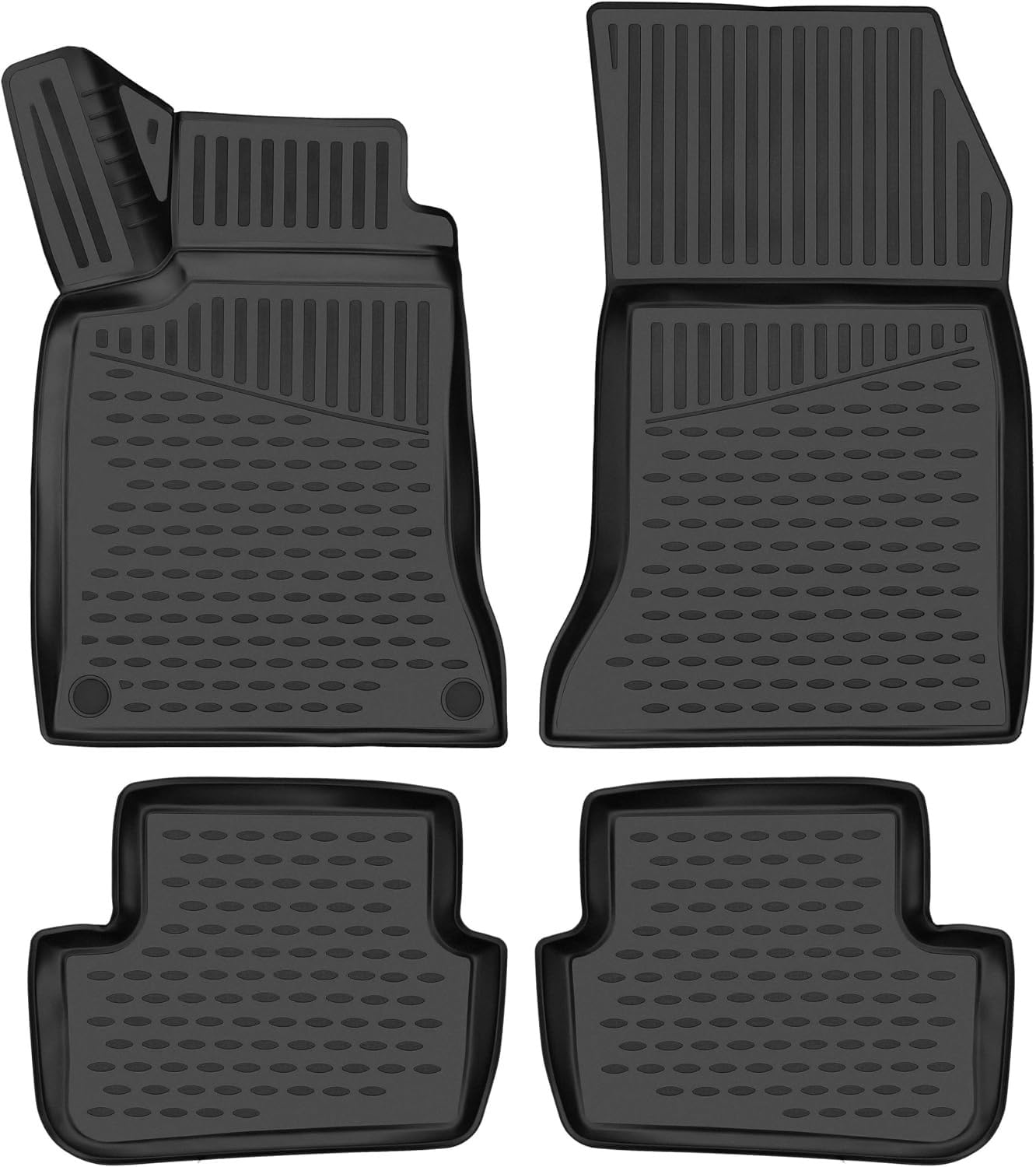Element 3D rubber floor mats suitable for Mercedes-Benz GLA | 2013-2020 | Mk1 X156 | 100% custom-fit all-weather floor mats made of TPE, high edge, waterproof, non-slip, odorless - EXP.ELEMENT3D02479210k