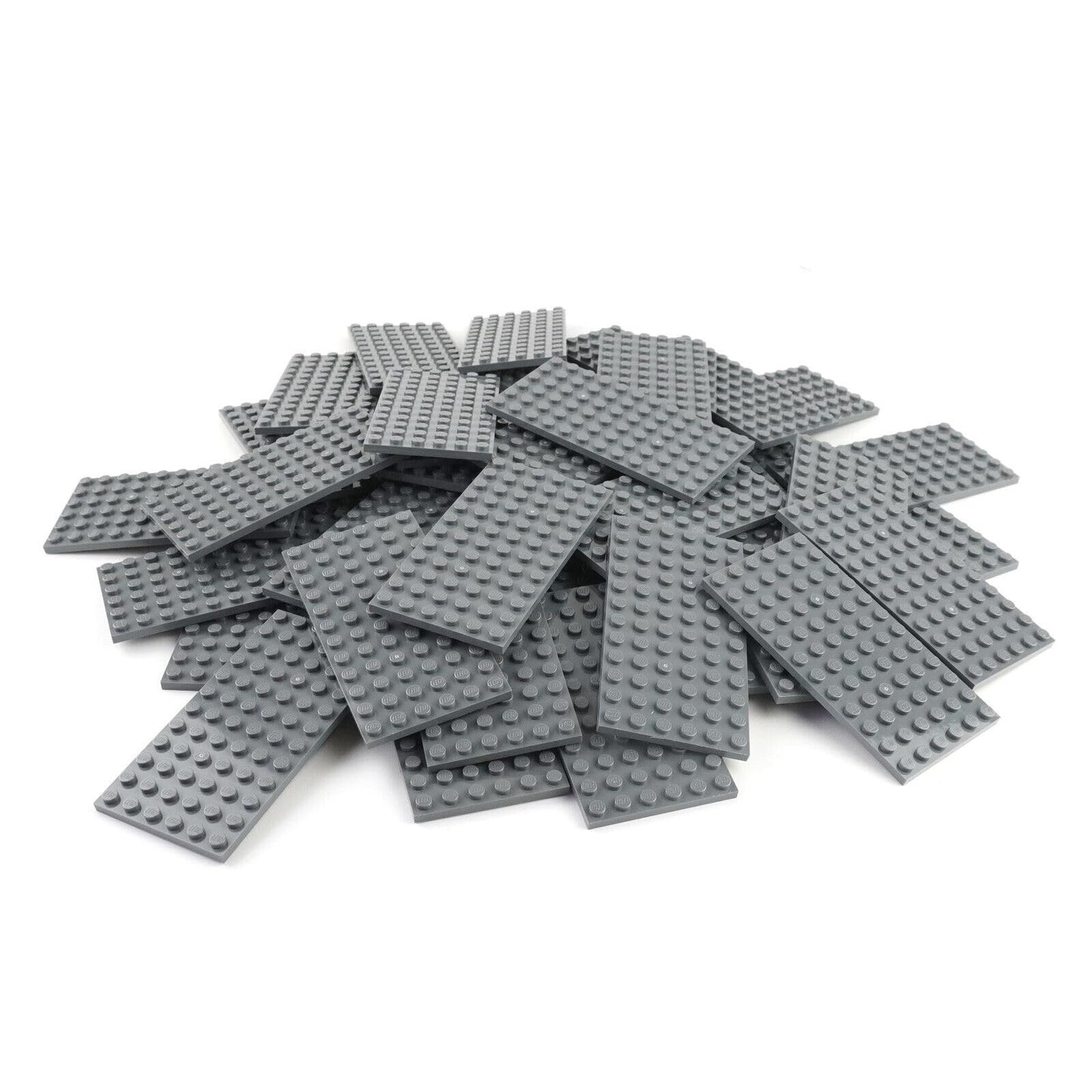 Lego City Classic Basic - 4 building boards 3028 with 6x12 studs in the new dark gray - ideal for versatile and creative building projects