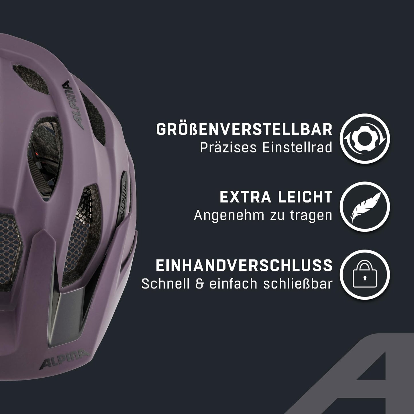 ALPINA Carapax 2.0 MTB bicycle helmet, Orchid matt, 52-57 cm - A9725151