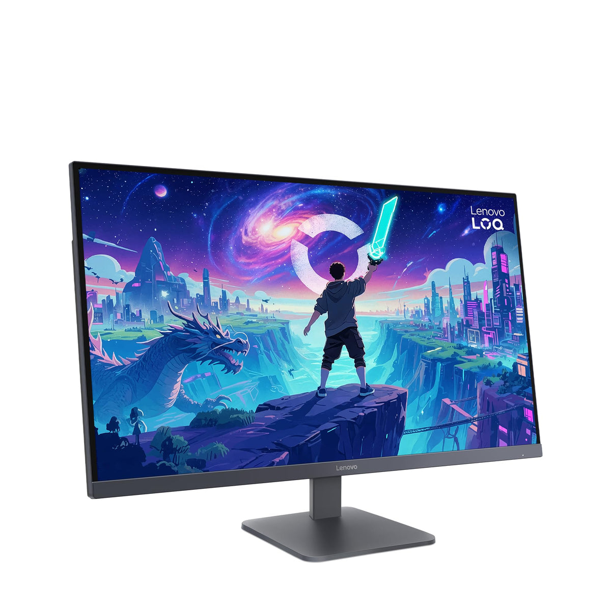 Lenovo LOQ 32Q-10 | 31.5'' QHD WLED Gaming Monitor | 2560x1440 | 16:9 | 180Hz | 0.5ms Response Time | HDMI 2.1 | DisplayPort | 3-Sided Near Edgeless Panel | VESA Adaptive Sync | AMD FreeSync | Gray - 68F7GAC1E5
