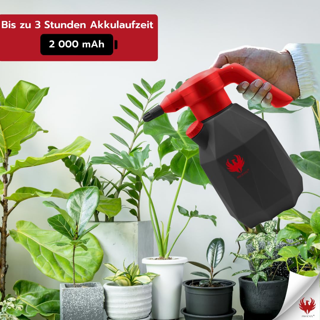 Phoenix - Electric garden sprayer Easy Sprayer 2L | Cordless pressure sprayer with rechargeable battery and 3H running time ABS/HDPE weed sprayer | Lightweight and durable