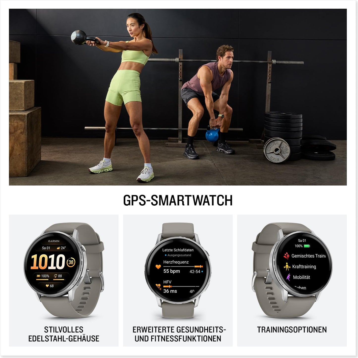 Garmin Venu 4 45mm - fitness smartwatch - 010-03014-01