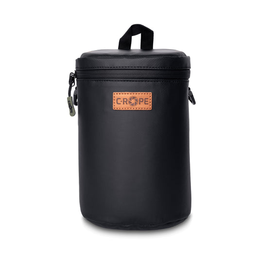 C-Rope waterproof lens bag with waterproof zipper - protective bag for camera lenses - premium lens bag - L - CRP-PLB-L-BLK