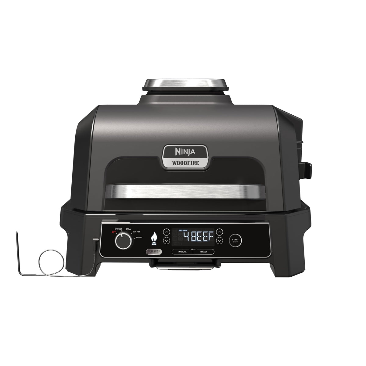 Ninja Woodfire Pro XL Electric Grill, Woodfire Pellets, Weatherproof, OG850EU