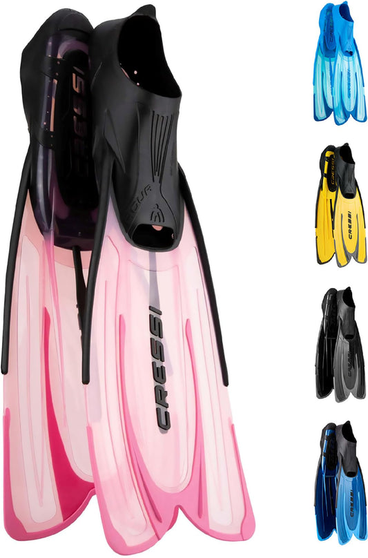 CRESSI Agua Fins-Fins for Snorkeling and Freediving-Pink-31/32 - CA206431