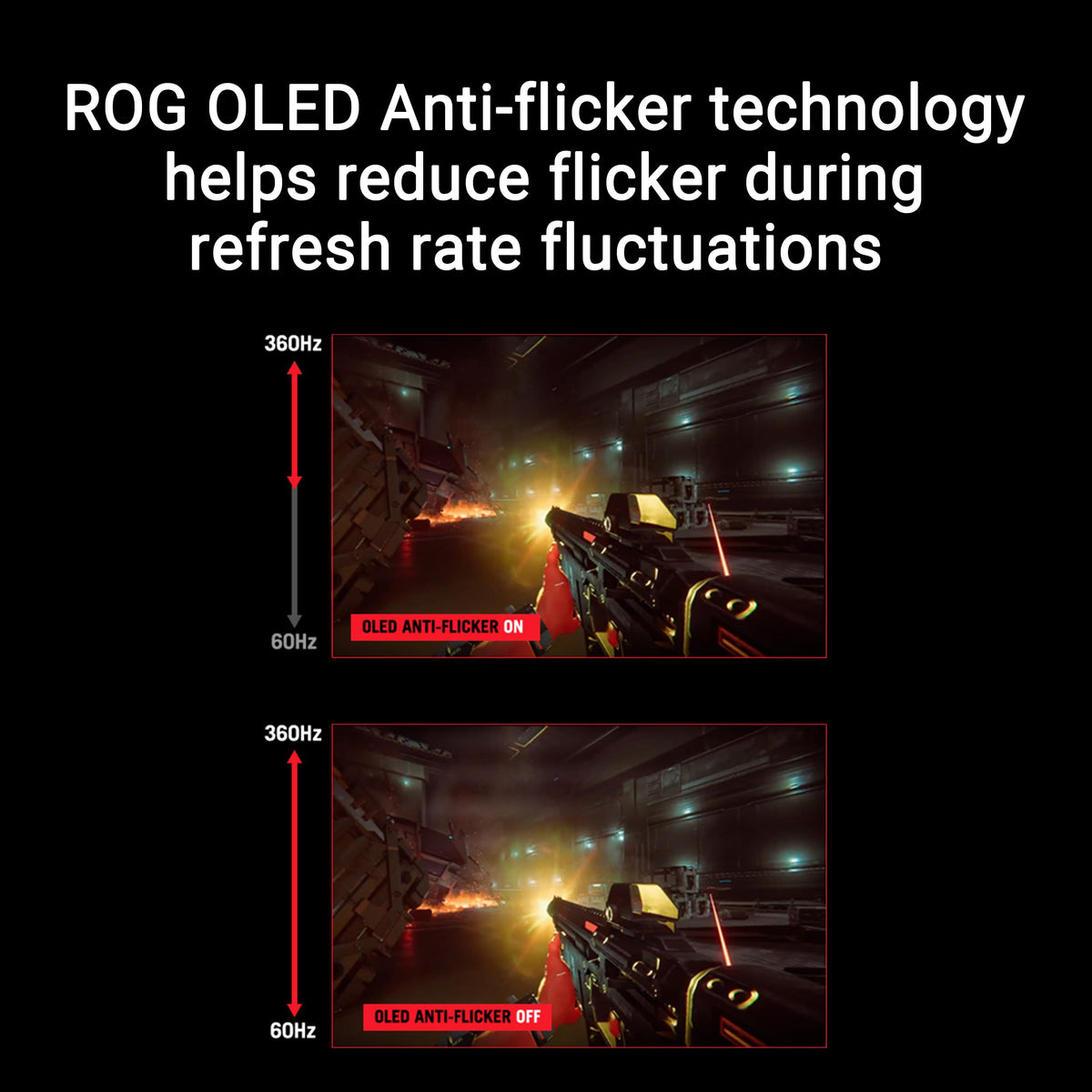 ASUS ROG Strix OLED XG27ACDNG 27-inch Gaming Monitor (26.5 inches visible) 1440p QD-Panel, 360 Hz, 0.03 ms, heatsink, anti-flicker, Care+, uniform brightness, G-SYNC) - 90LM0AN0-B01970