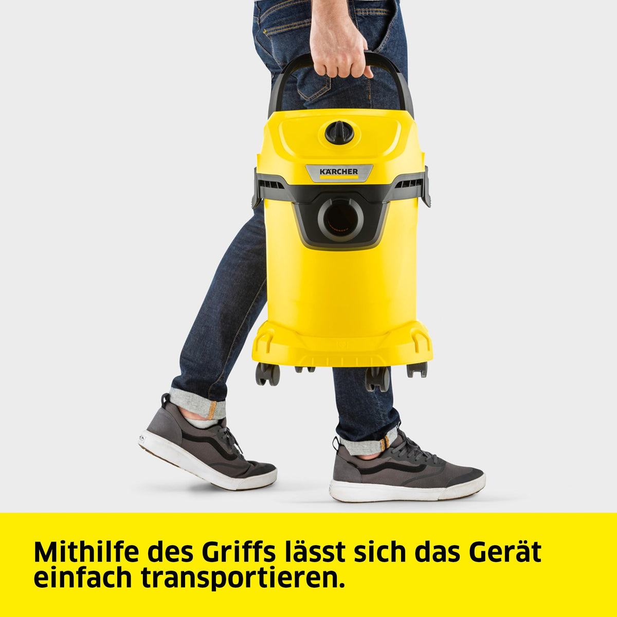 KÄRCHER Wet/Dry Vacuum Cleaner WD 3 V-17/4/20, Plastic Container: 17 l - 1.628-130.0