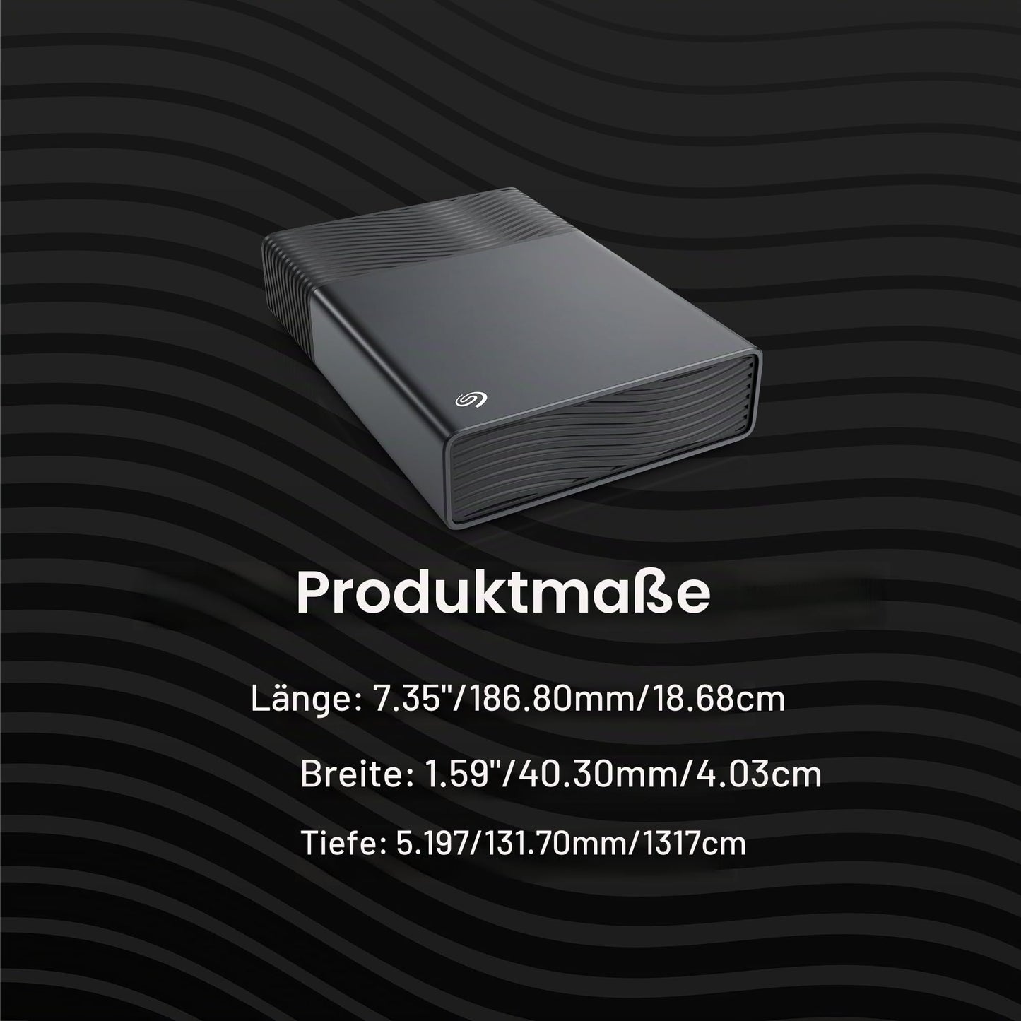 Seagate One Touch Desktop 20TB, Portable External Hard Drive, USB-C Powered 3.5 Inch, USB 3.0, PC & Notebook, Incl. Data Rescue Service (STNB20000400)