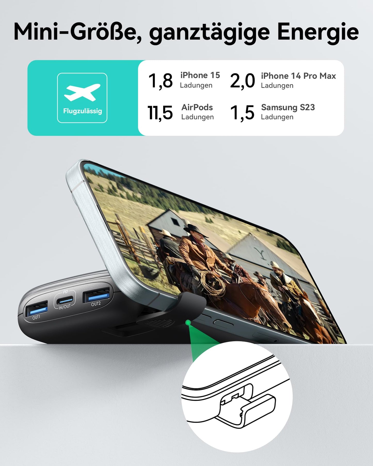 INIU Power Bank, 22.5W Fast Charging 10000mAh PowerBank Small But Strong, PD3.0 QC4.0 USB C Input&Output External Mobile Phone Batteries for iPhone 17 16 15 14 13 12 Pro Max Mini Plus Samsung S23 AirPods iPad etc - BI-B61