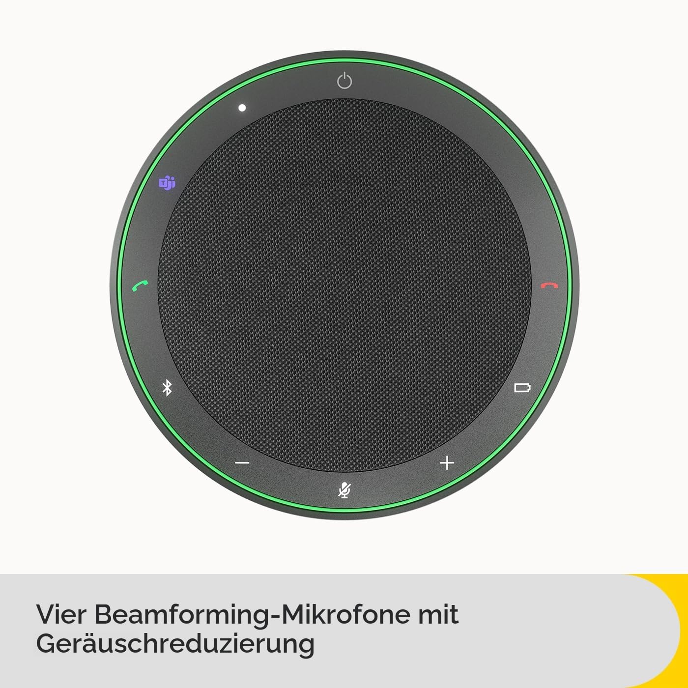 Jabra Speak2 75 wireless hands-free solution with USB-C Bluetooth adapter, 4 noise-cancelling microphones, 65 mm full-range speaker, MS Teams certified, dark gray - 2775-329