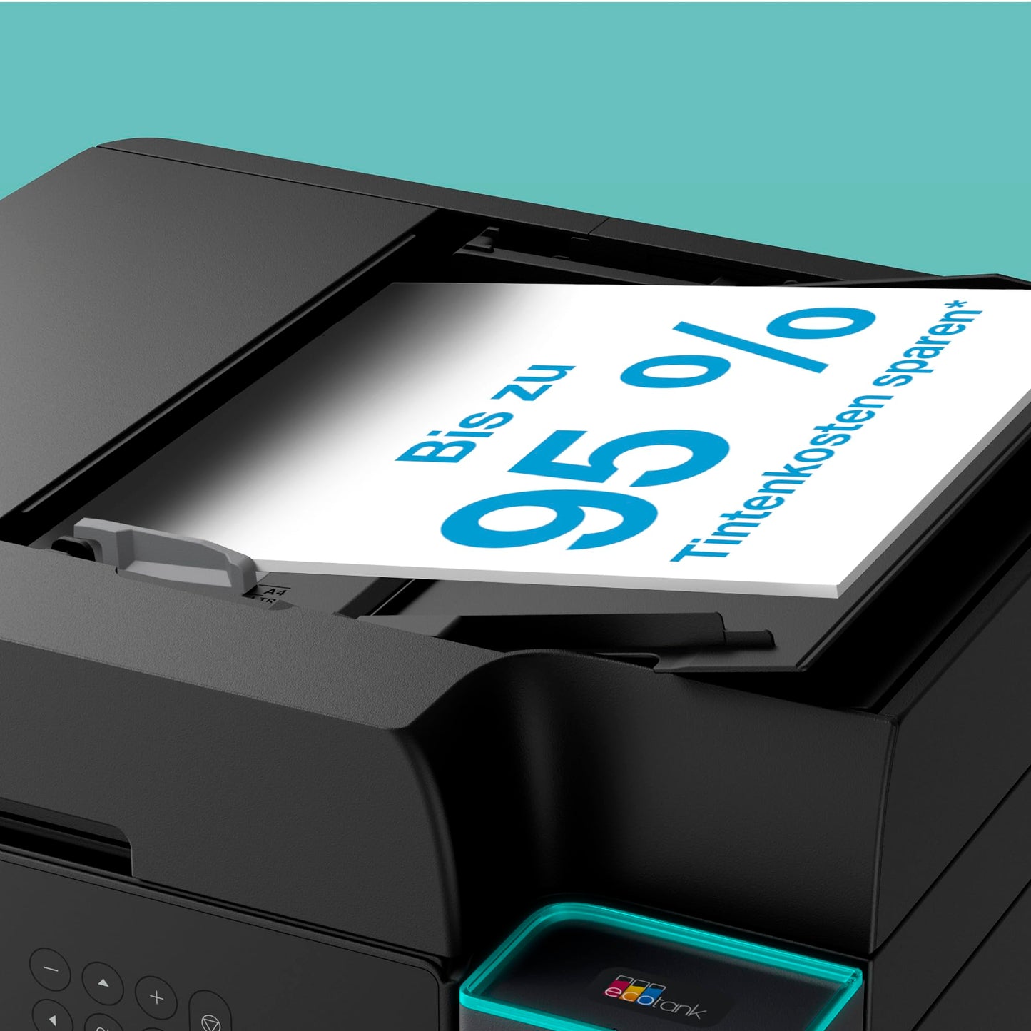 Epson EcoTank ET-3950 ink tank printer | for the home office | WiFi | A4 | Duplex printing, copying, scanning | 6.1 cm LCD display | 30-sheet ADF | Includes ink for up to 3 years