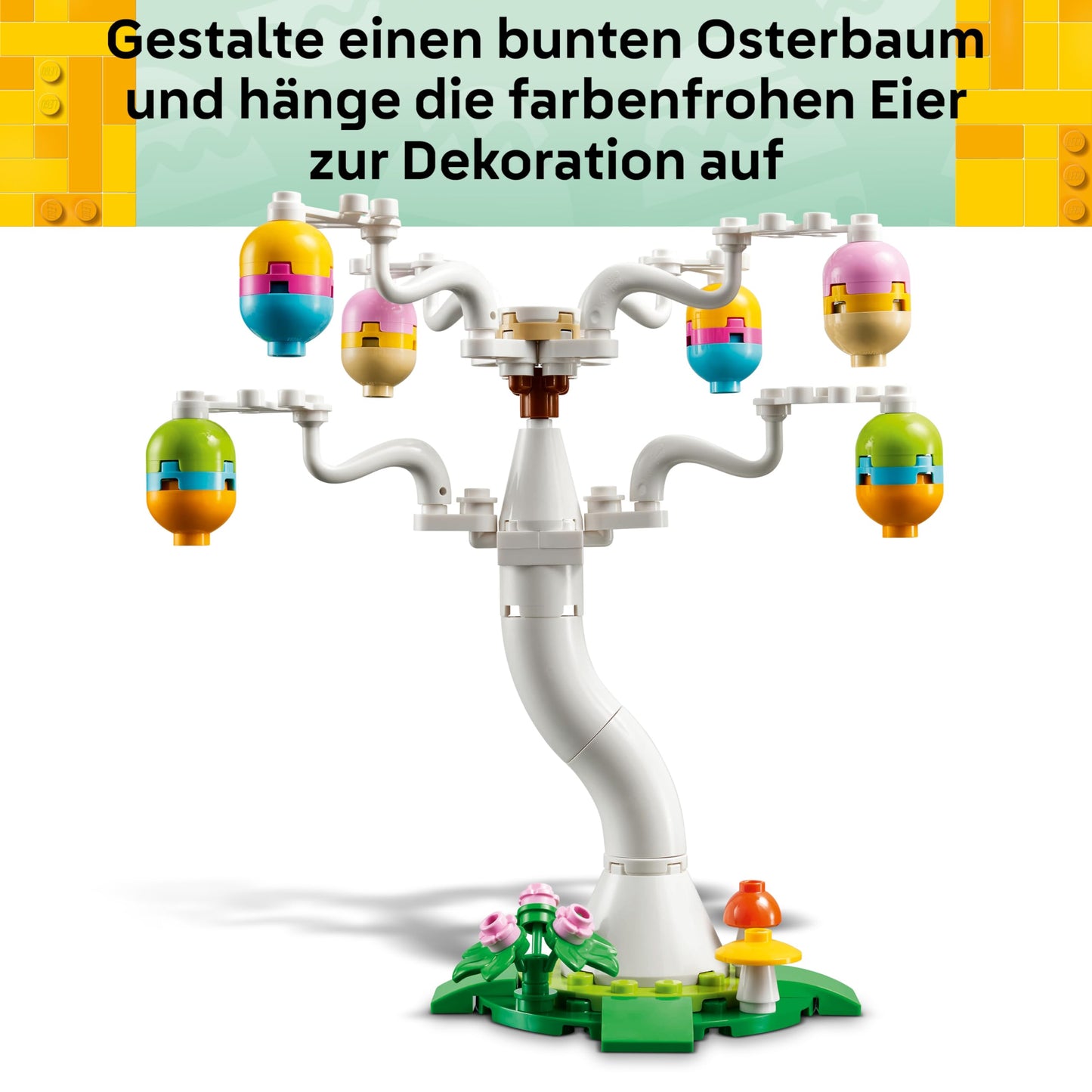 LEGO Easter Bunny and Easter Egg Hunt - Children's Toy with Rabbits & Bird Animal Figures - With Tree & Cart - Creative Construction Toy - Gift for Girls & Boys from 8 Years - 40808