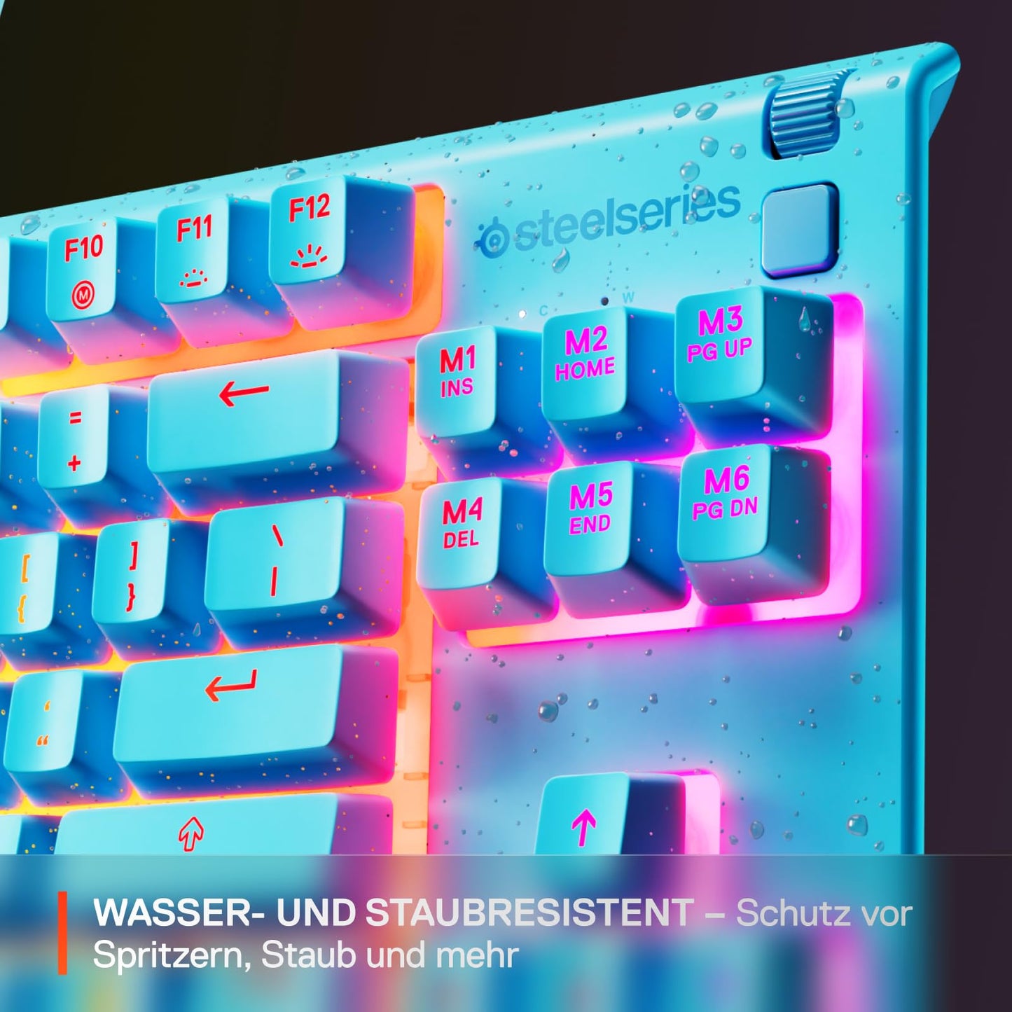 SteelSeries Apex 3 TKL Aqua RGB gaming keyboard - 64933
