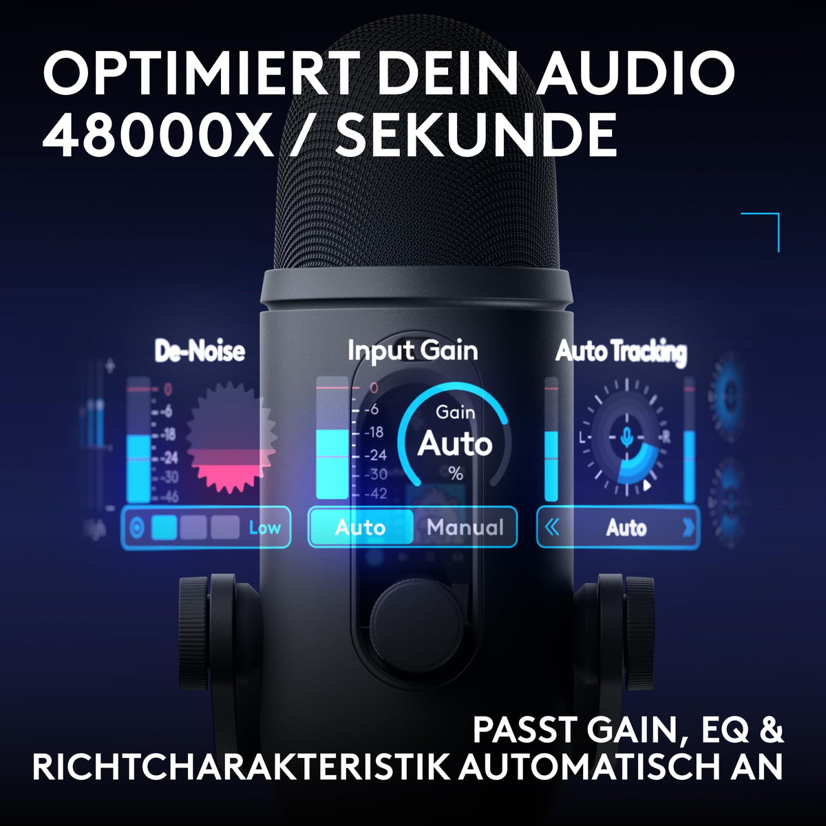 Logitech G Blue Yeti 2 USB-Microfon pentru Gaming, Streaming și Creatori - 988-000591