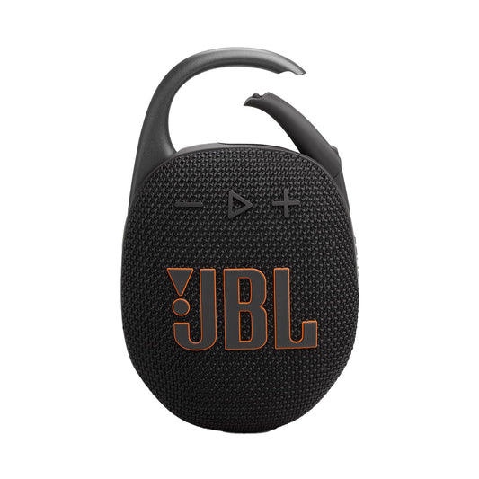 JBL Clip 5 in black - Portable Bluetooth speaker box with JBL Pro Sound, deep bass and playtime boost function - Waterproof and dustproof - 12 hour runtime - JBLCLIP5BLK