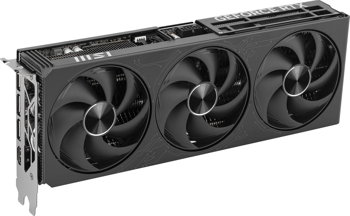 MSI GeForce RTX 5080 16G Inspire 3X OC Black - 16GB GDDR7 (30Gbps/256-bit), PCIe 5, Boost: 2640 MHz, HDMI 2.1b, DisplayPort 2.1b - V531-669R