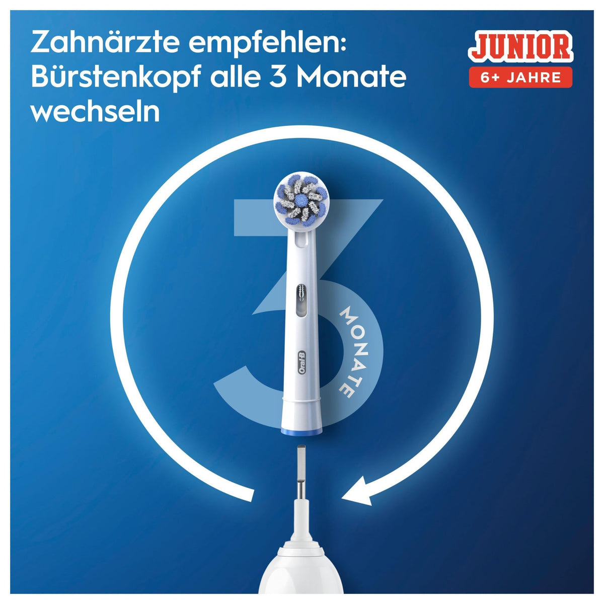 Oral-B Junior Star Wars Periuță electrică pentru copii de la 6 ani, 2 capete de periuță, control al presiunii 360°, 2 moduri de curățare inclusiv îngrijire sensibilă, peri moi, cronometru, alb - 8006540760437