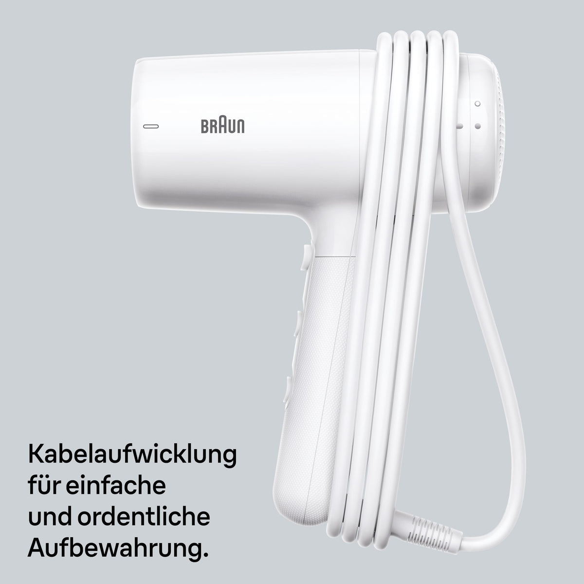 Braun Haartrockner HD2.21 – Ușor și eficient, cu difuzor și duză de styling pentru toate tipurile de păr, tehnologie IONTEC, 2200 W, 3 temperaturi și 2 viteze, Alb, BRHD226E - BRHD226SDE