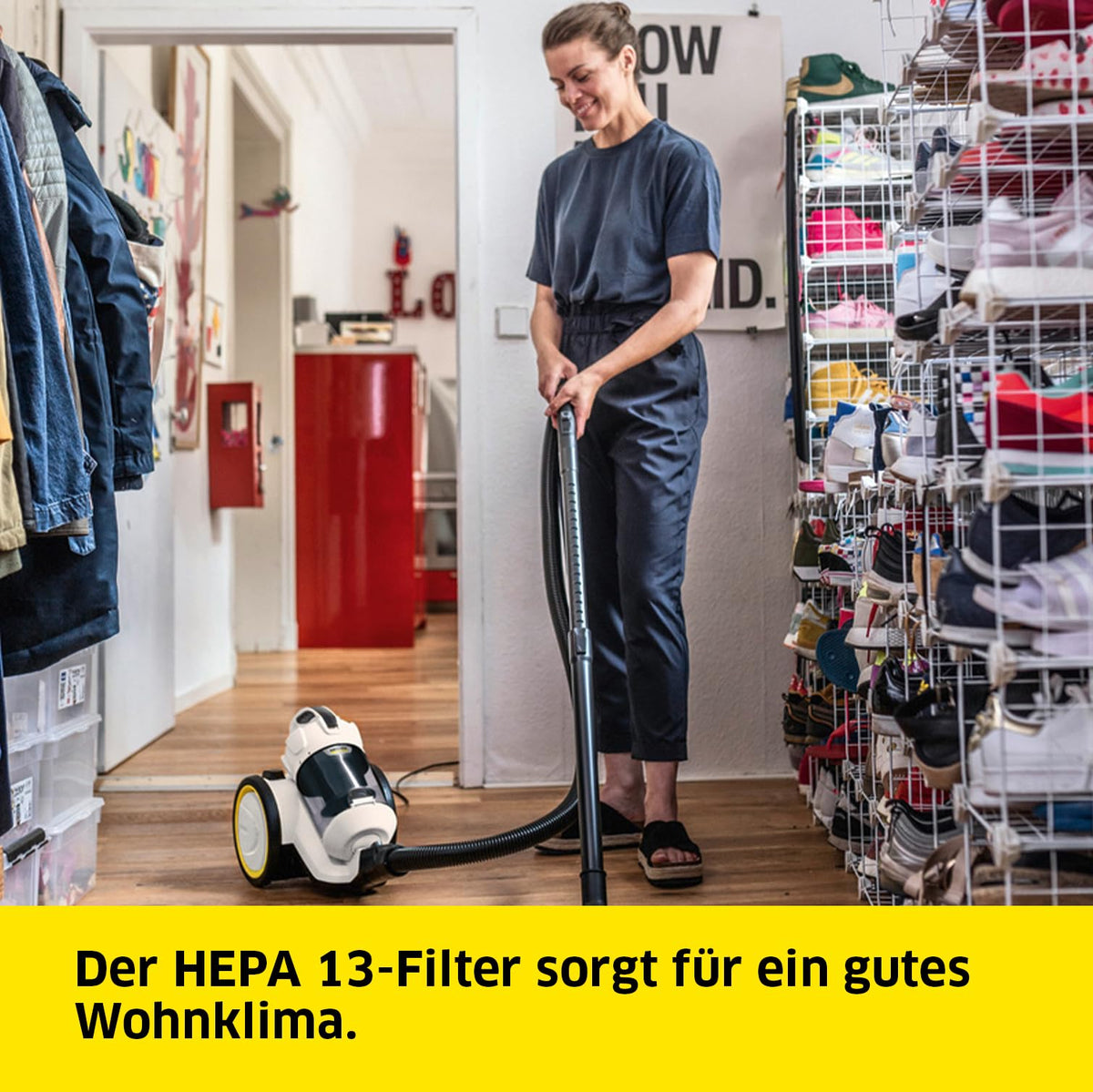 KÄRCHER Vacuum Cleaner VC 3, bagless, 700 Watt, 1.5 m suction hose - 1.198-053.0